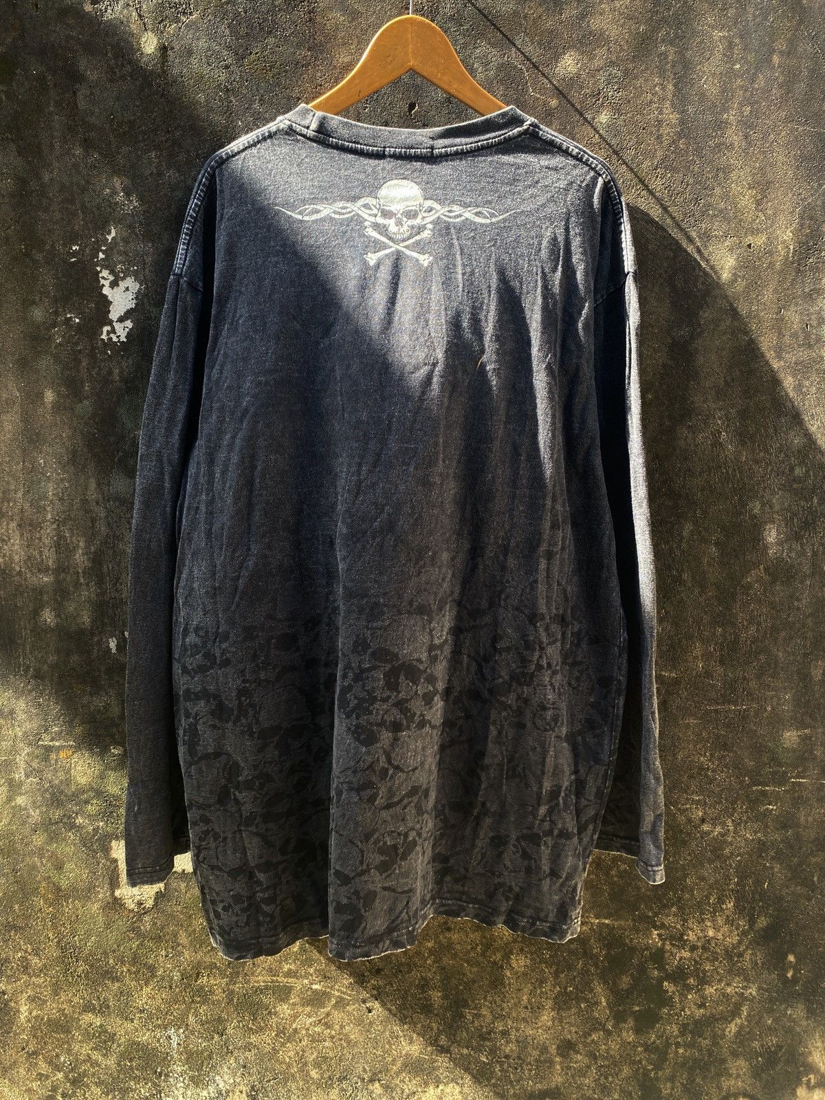 Hysteric Glamour × In The Attic × Yohji Yamamoto Cross Keys Skull Poem Gothic Punk Washed Long sleeve LGB Size US XXL / EU 58 / 5 - 2 Thumbnail