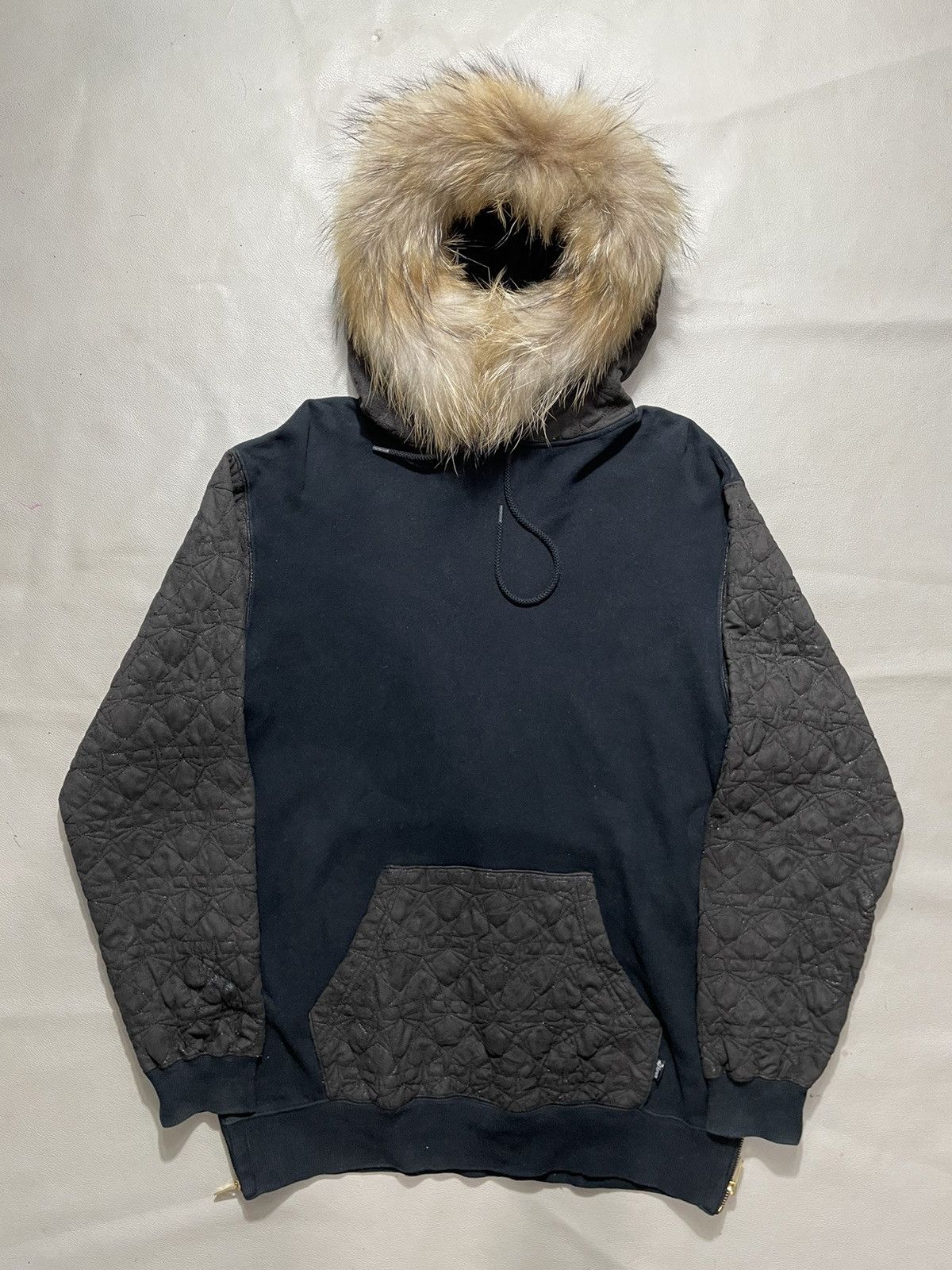 Japanese Brand 24karat gothic distressed Fur Hoodie Black ifsix lgb style Size US L / EU 52-54 / 3 - 1 Thumbnail
