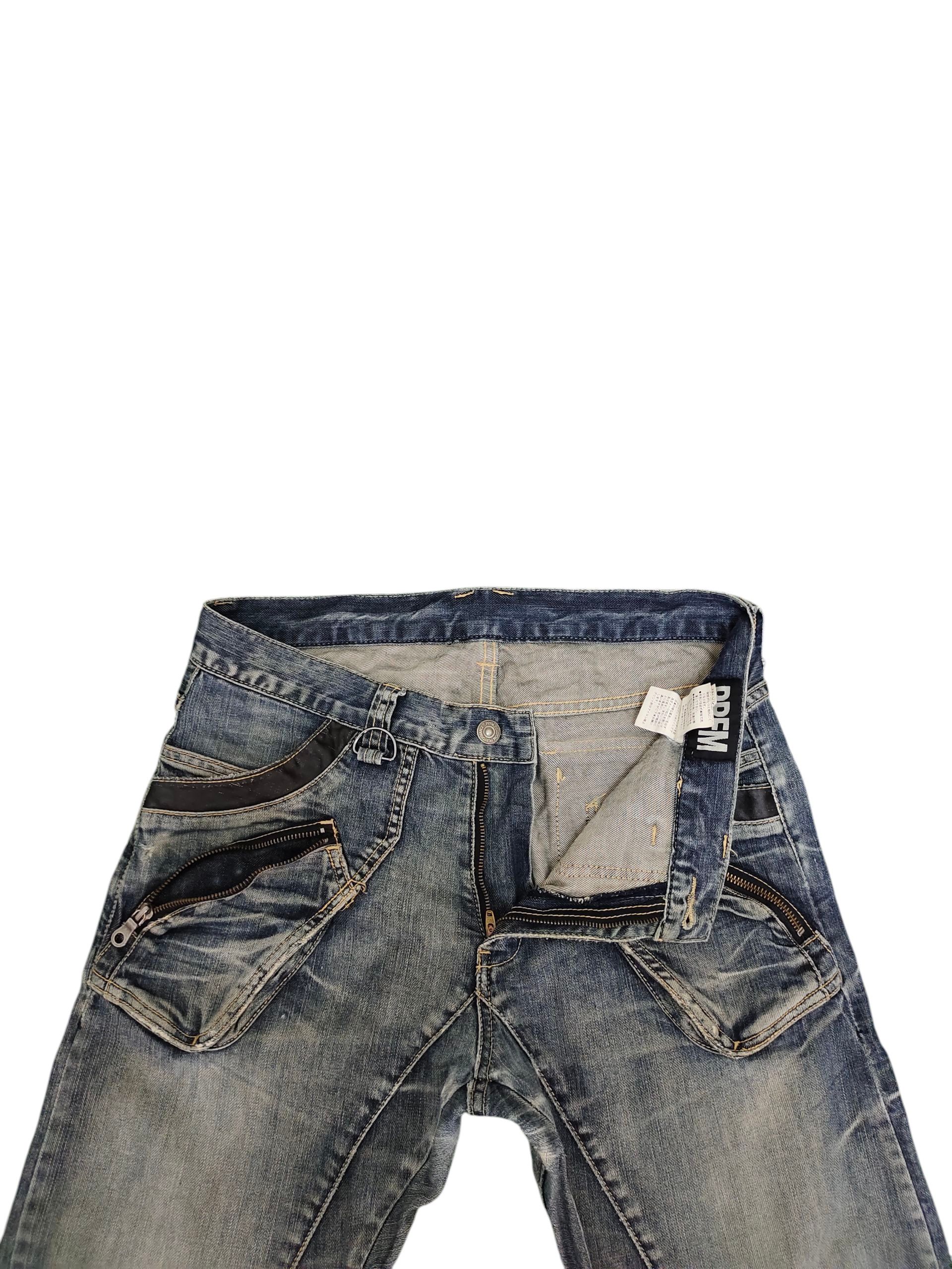 PPFM Ppfm Multi Zipper Pocket Distress Denim Jeans Grunge Punk Size US 32 / EU 48 - 7 Thumbnail