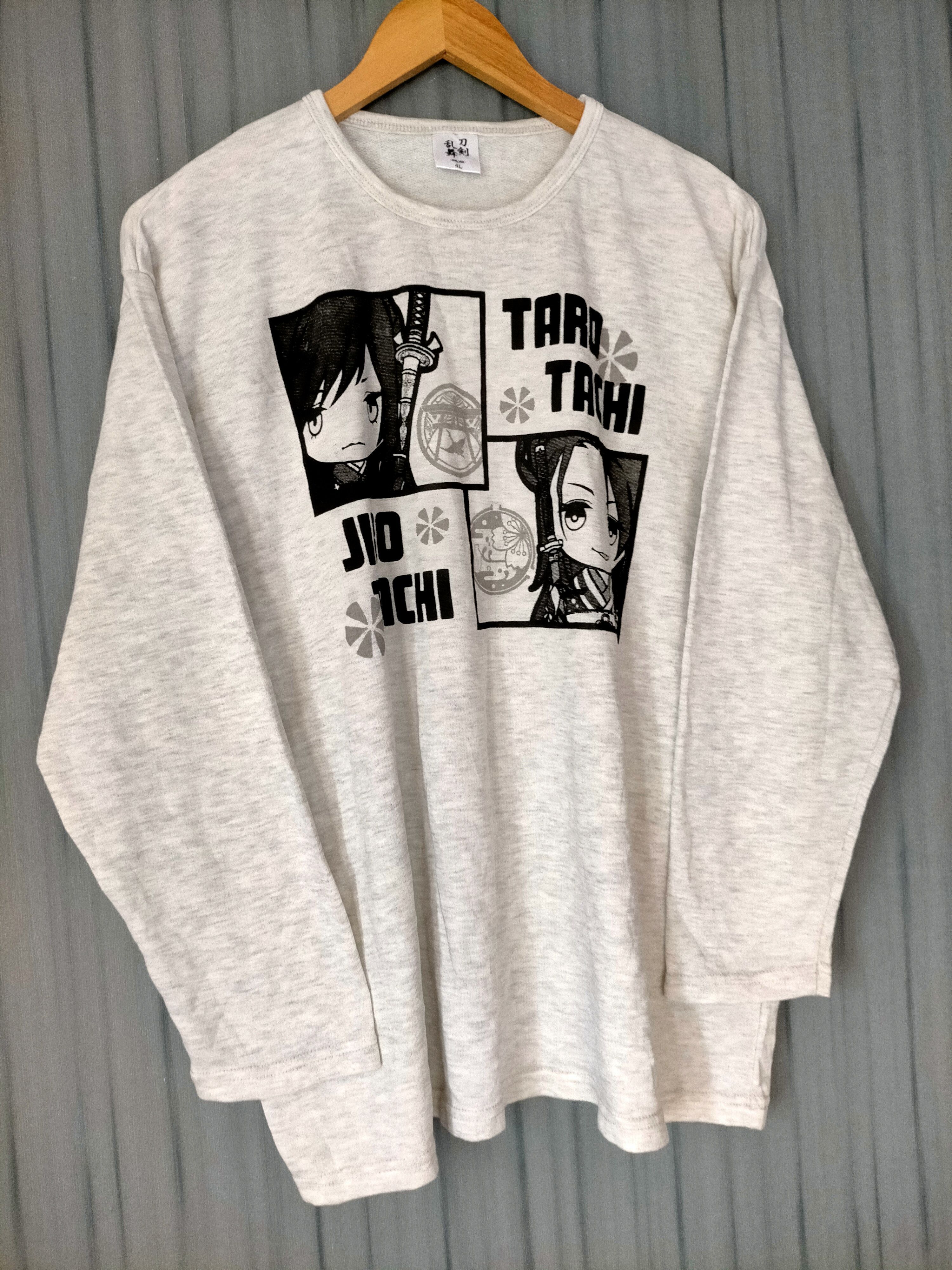 Anime Taro Tachi x Jiro Tachi Anime Carton Three quarter tee Size US L / EU 52-54 / 3 - 3 Thumbnail