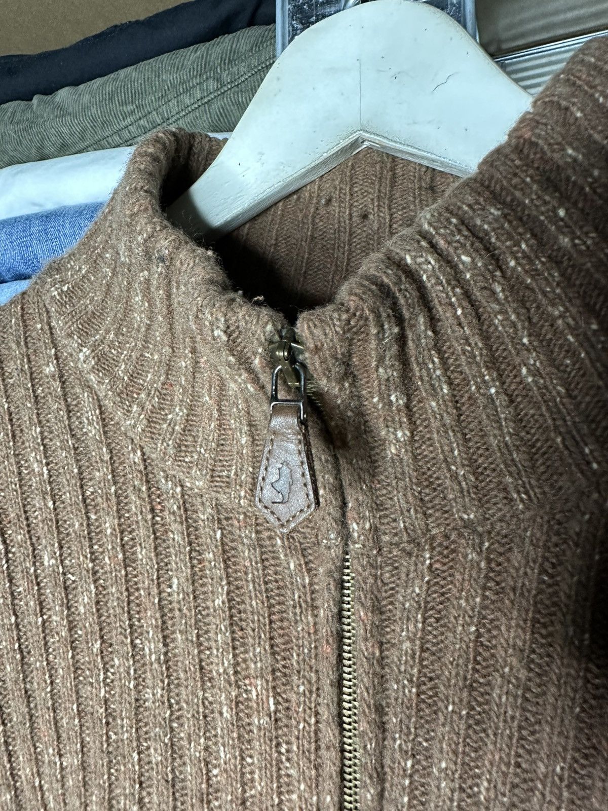 Marlboro Classics Marlboro Classics Wool Knit Zip Sweater Brown Men’s XXL Size US XXL / EU 58 / 5 - 8 Thumbnail