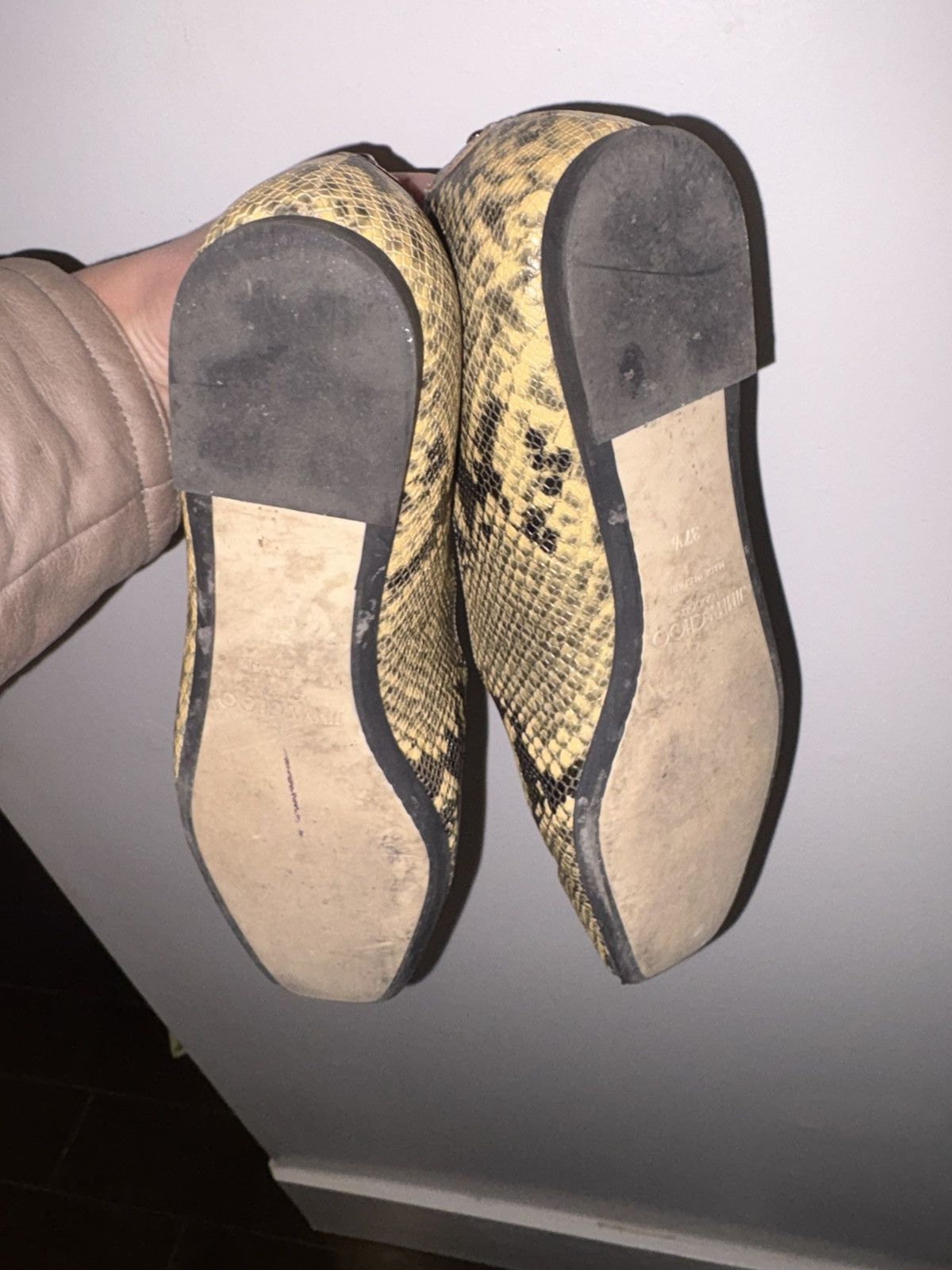 Jimmy Choo Jimmy Choo Modell Roccia Snakeskin Leather Size 37.5/7.5 Size US 7.5 / IT 37.5 - 3 Thumbnail