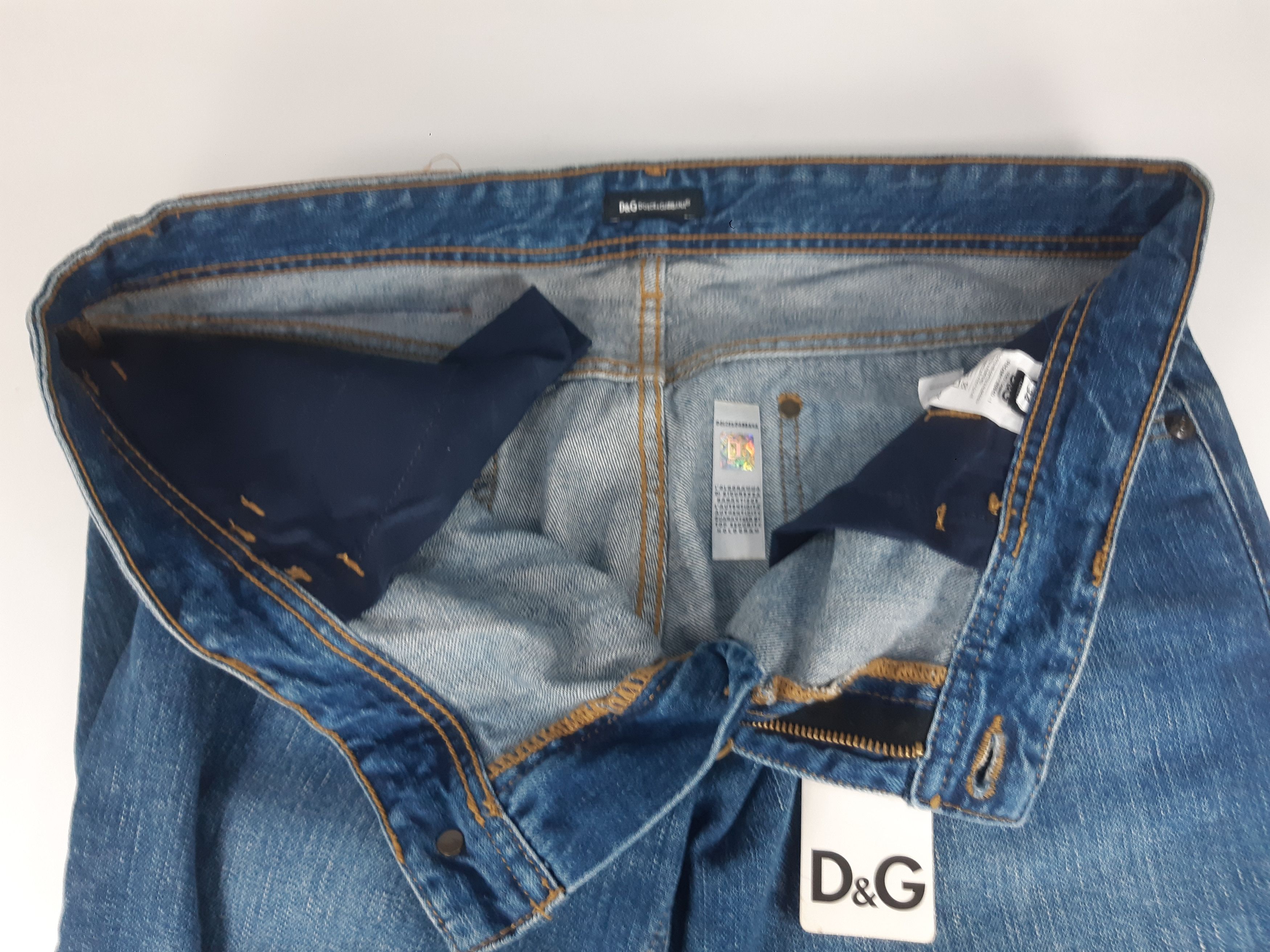 Dolce & Gabbana Rare DOLCE GABBANA Jeanius Mind New Vintage Denim NWT Size US 34 / EU 50 - 5 Thumbnail