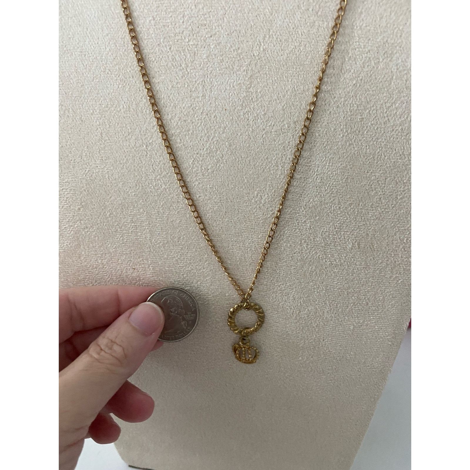 Other crown pendant necklace gold tone Size ONE SIZE - 2 Thumbnail