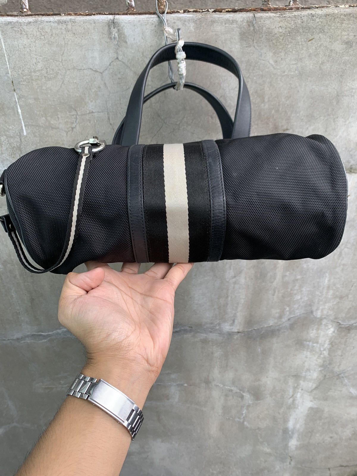 Bally Black Nylon/Leather Boston Bag Size ONE SIZE - 6 Thumbnail