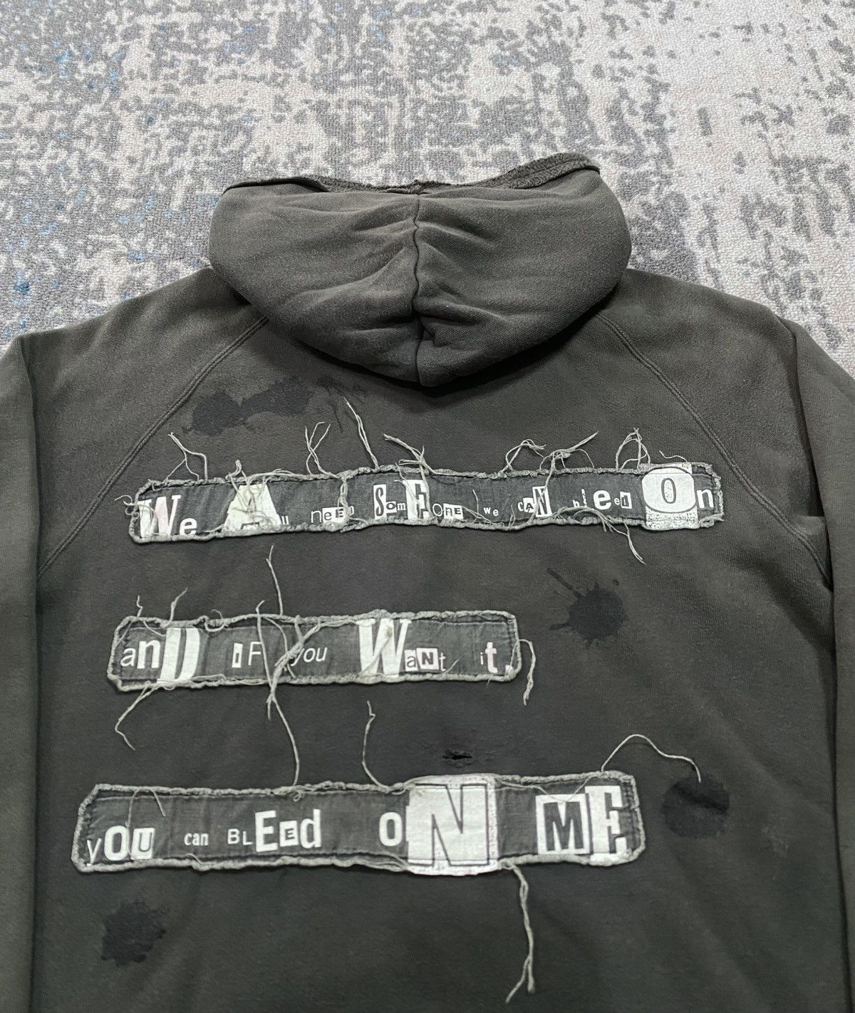 PPFM PPFM Patches Distressed Zip Hoodie Size US L / EU 52-54 / 3 - 3 Thumbnail
