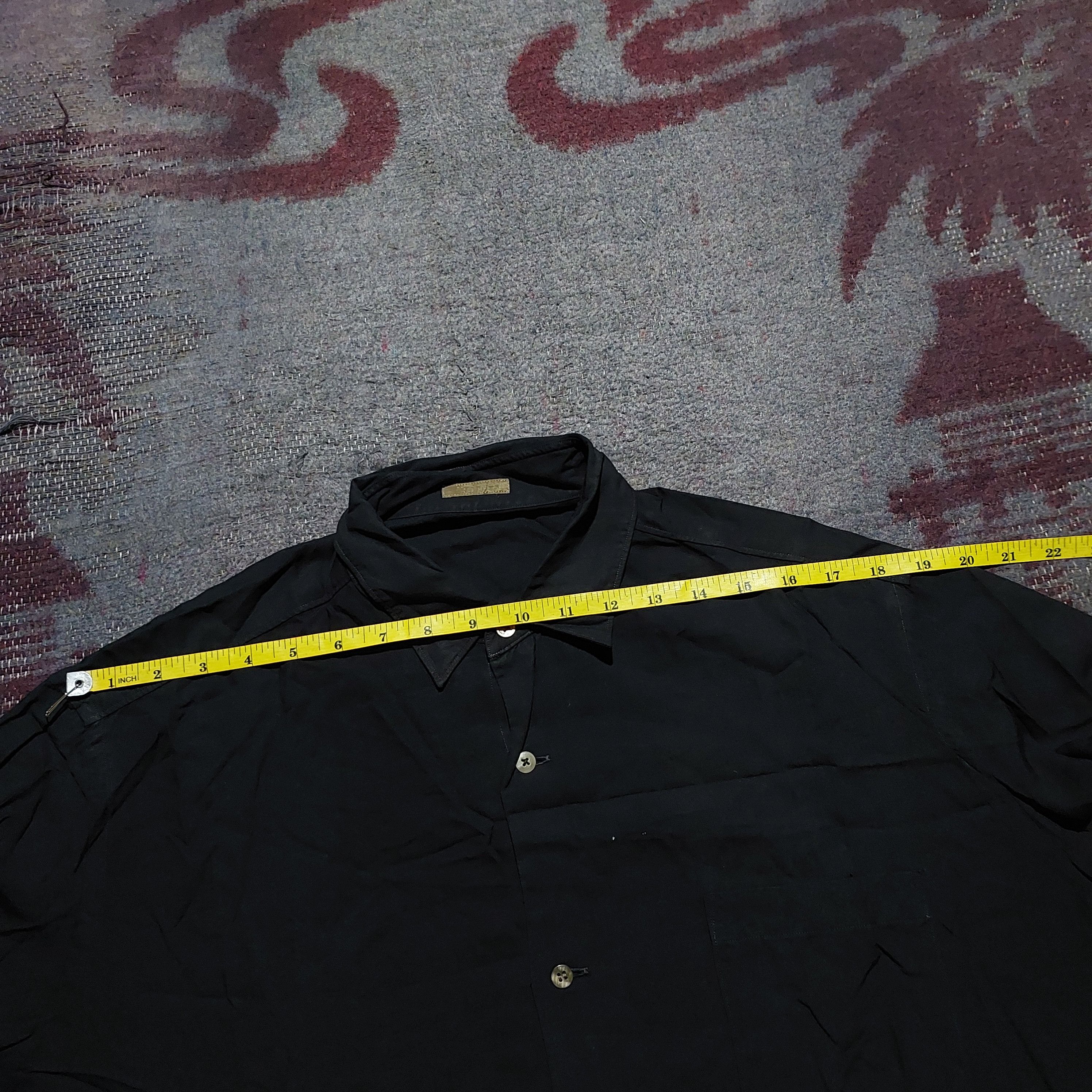 Yohji Yamamoto Y's for men black basic long sleeve shirt Size US XL / EU 56 / 4 - 7 Thumbnail
