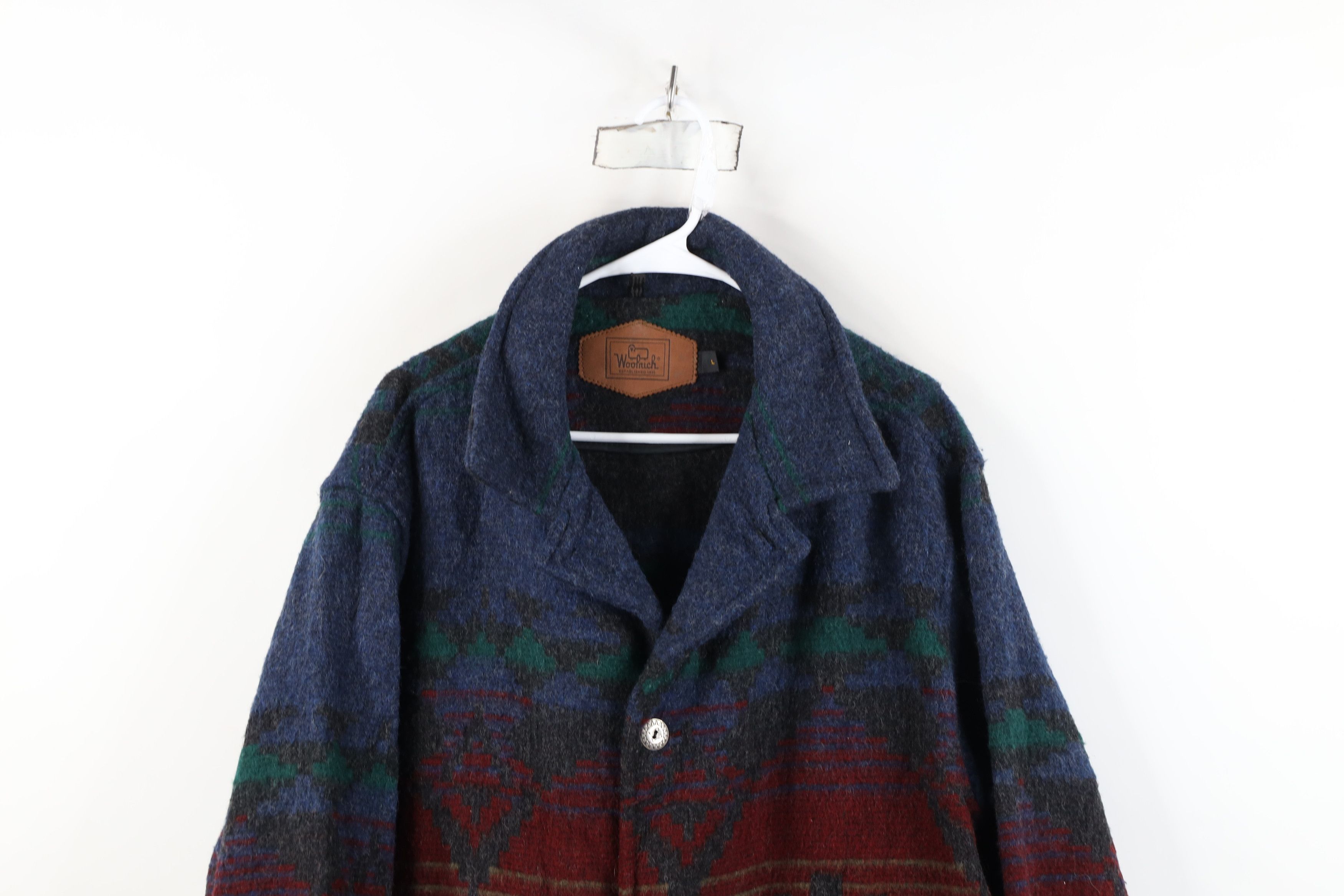 Woolrich Woolen Mills Vintage 90s Woolrich Southwestern Wool Blanket Jacket USA Size US L / EU 52-54 / 3 - 2 Thumbnail