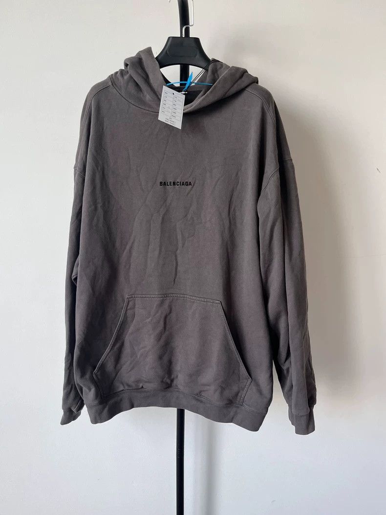 Balenciaga Balenciaga Embroidered Logo Long Sleeve Hoodie Size US XL / EU 56 / 4 - 1 Thumbnail