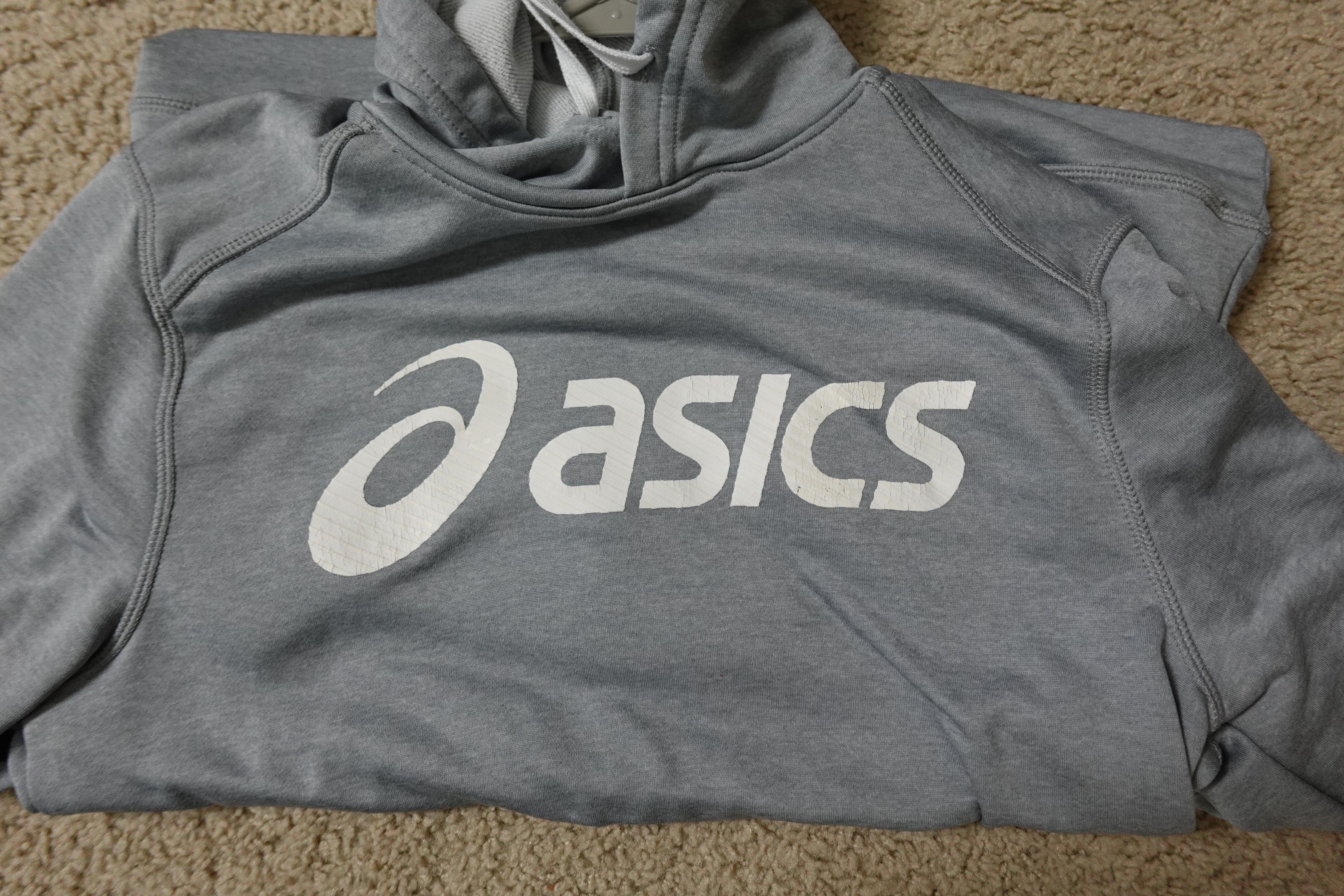 Asics Medium - Asics Running Hooded Sweatshirt Heather Grey Size US M / EU 48-50 / 2 - 4 Thumbnail