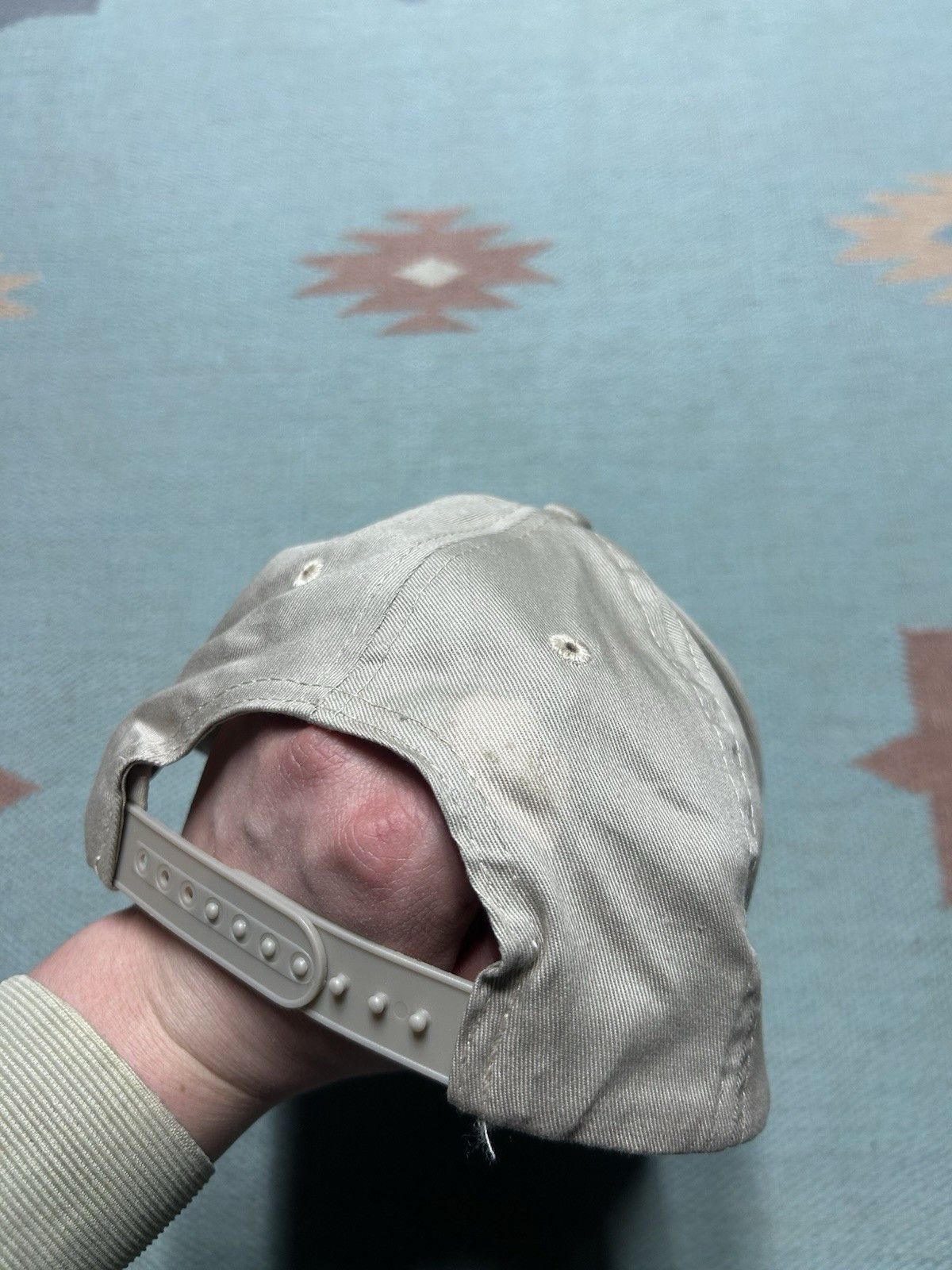 Vintage Vintage SnapBack hat Marion Michigan mitten cotton beige tan Size ONE SIZE - 5 Thumbnail