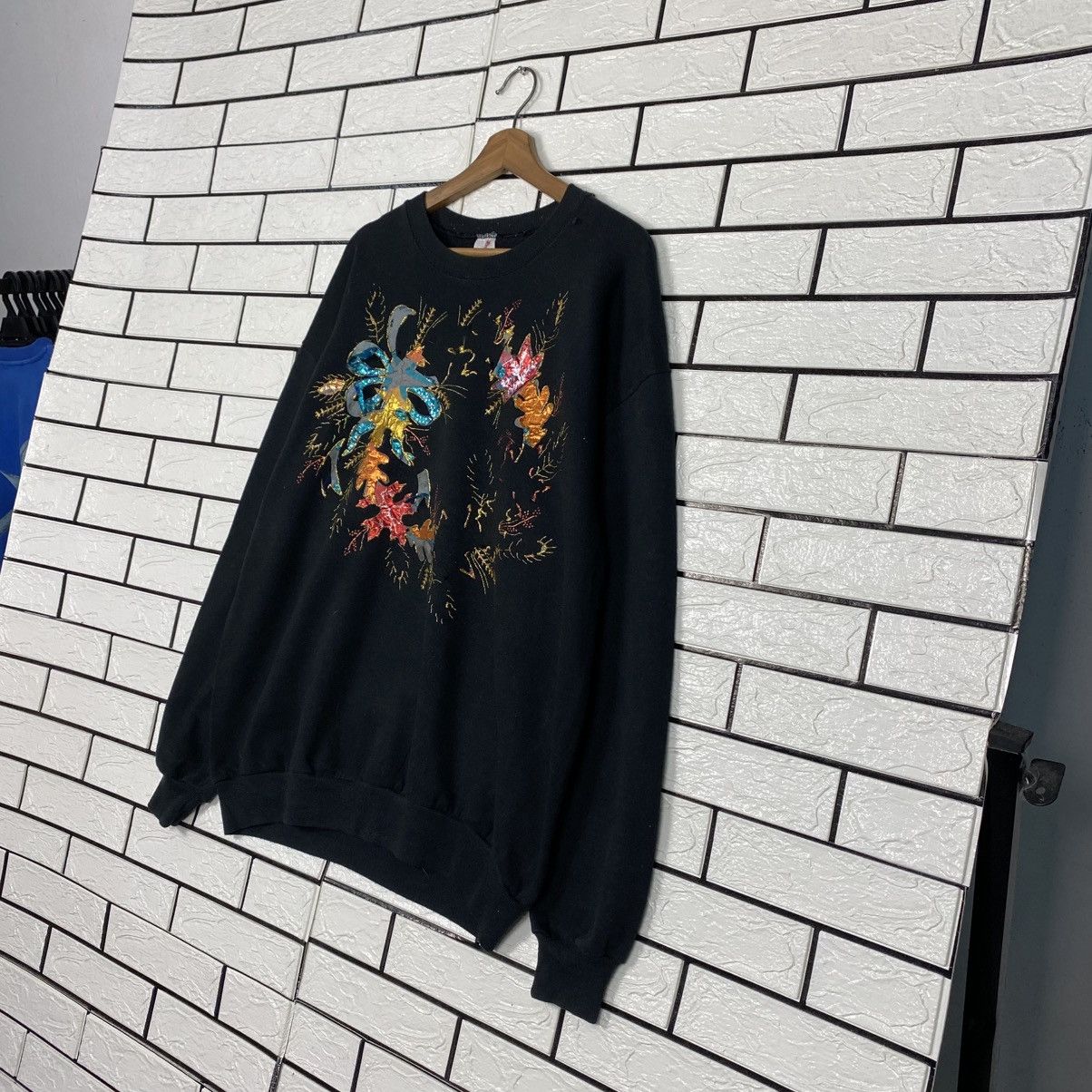 Vintage Vintage Sweatshirt Jerzees USA Art Design Size US XL / EU 56 / 4 - 3 Thumbnail