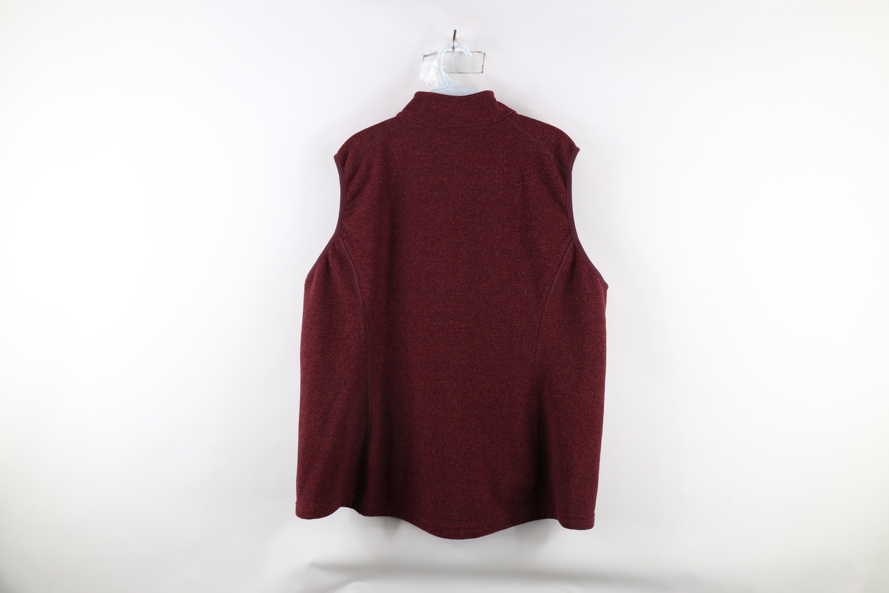Duluth Trading Company × Vintage Duluth Trading Co Fleece Full Zip Vest Jacket Berry Red Size XL / US 12-14 / IT 48-50 - 8 Thumbnail