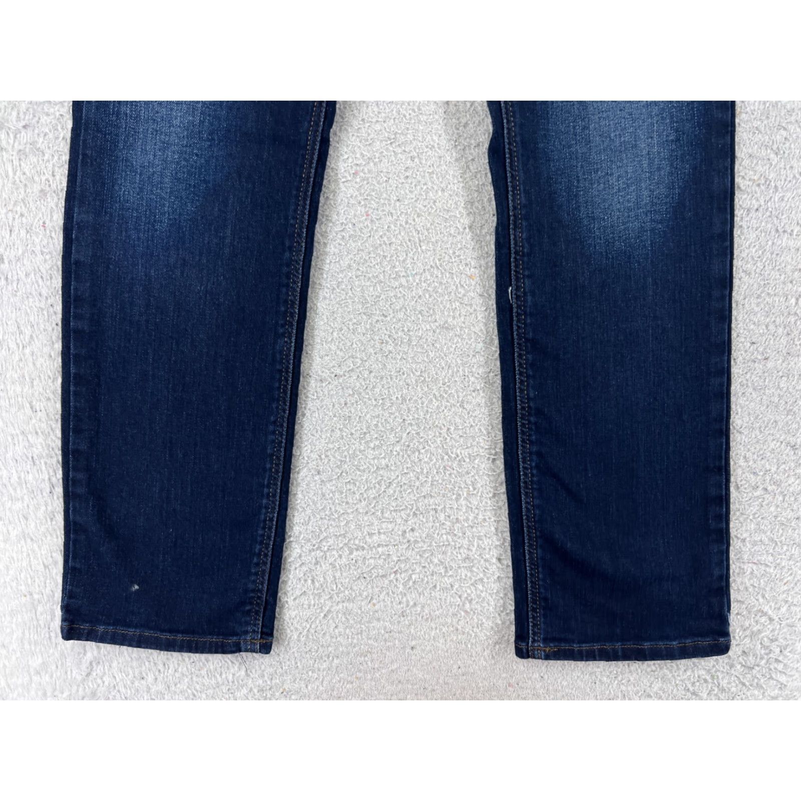 Lee Lee Blue Denim Jeans Regular Womens 26x28 4 Straight Leg Dark Wash Cotton 5-Pocket Designer American Size 27" / US 4 / IT 40 - 2 Thumbnail
