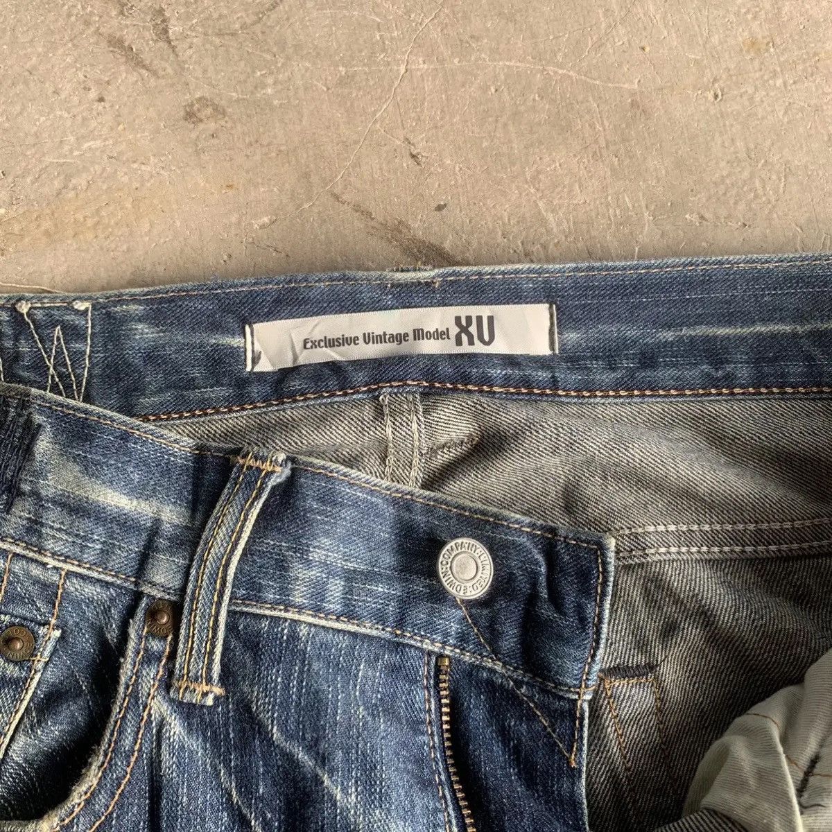 Vintage 🔥THRASHED! FLARE/BOOTCUT VTG EDWIN 401XX Jeans Denim Pants Size US 32 / EU 48 - 8 Thumbnail