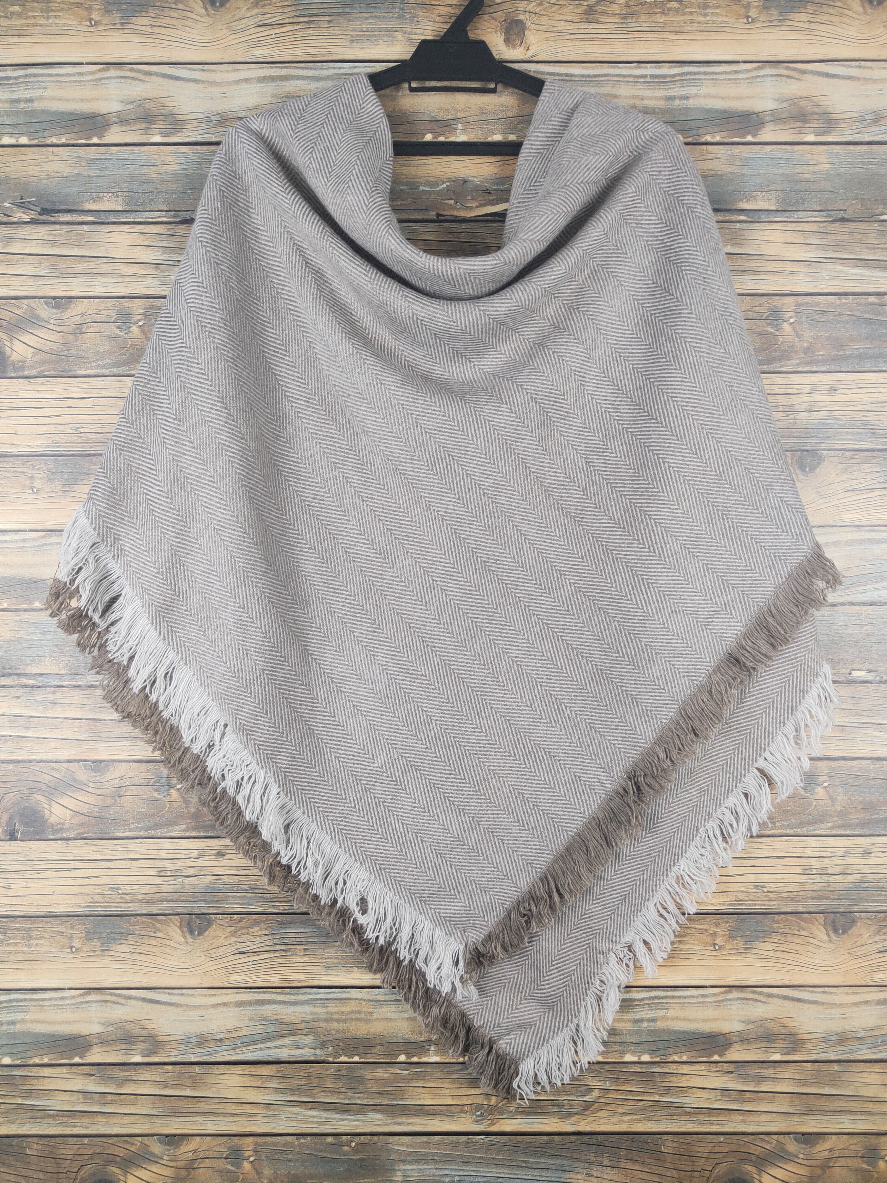 Japanese Brand × Vintage B.design Brown Cashmere Capes Size US XXL / EU 58 / 5 - 6 Thumbnail