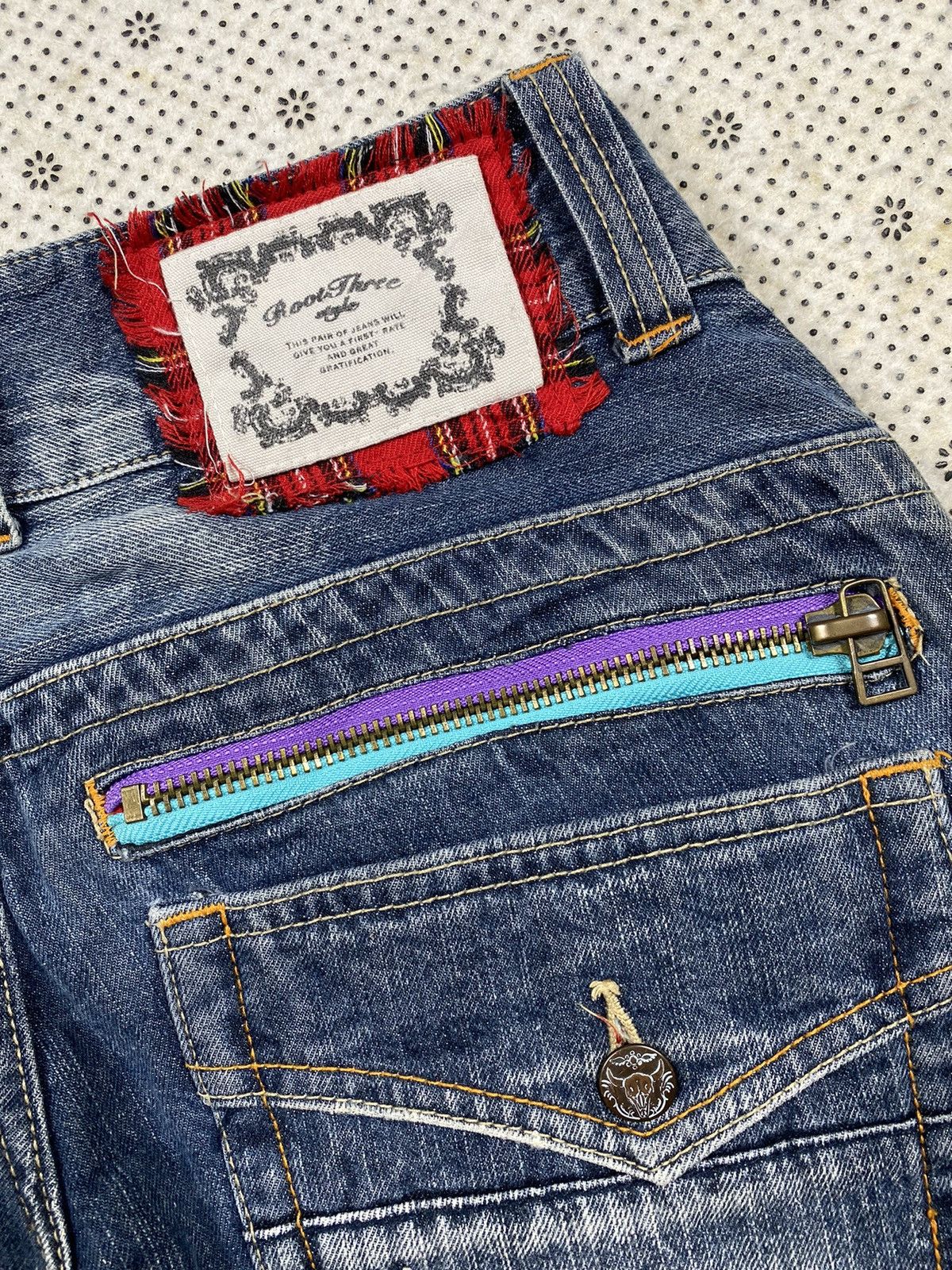 Hysteric Glamour Distressed Denim By Root Three Style Denim Size US 33 - 7 Thumbnail