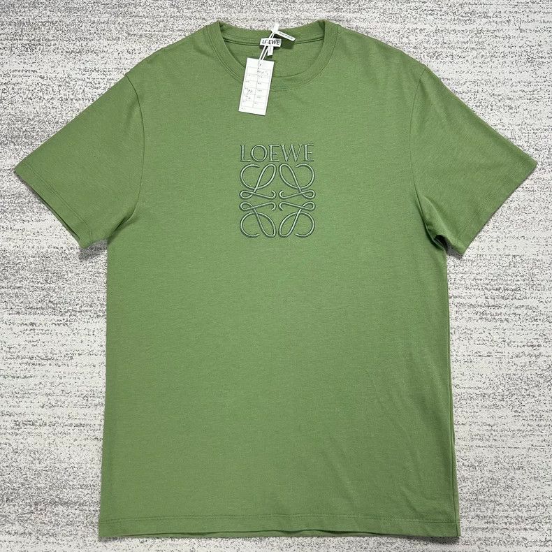 Loewe LOEWE Kaki green embroidered logo short sleeve Size XS / US 0-2 / IT 36-38 - 1 Thumbnail