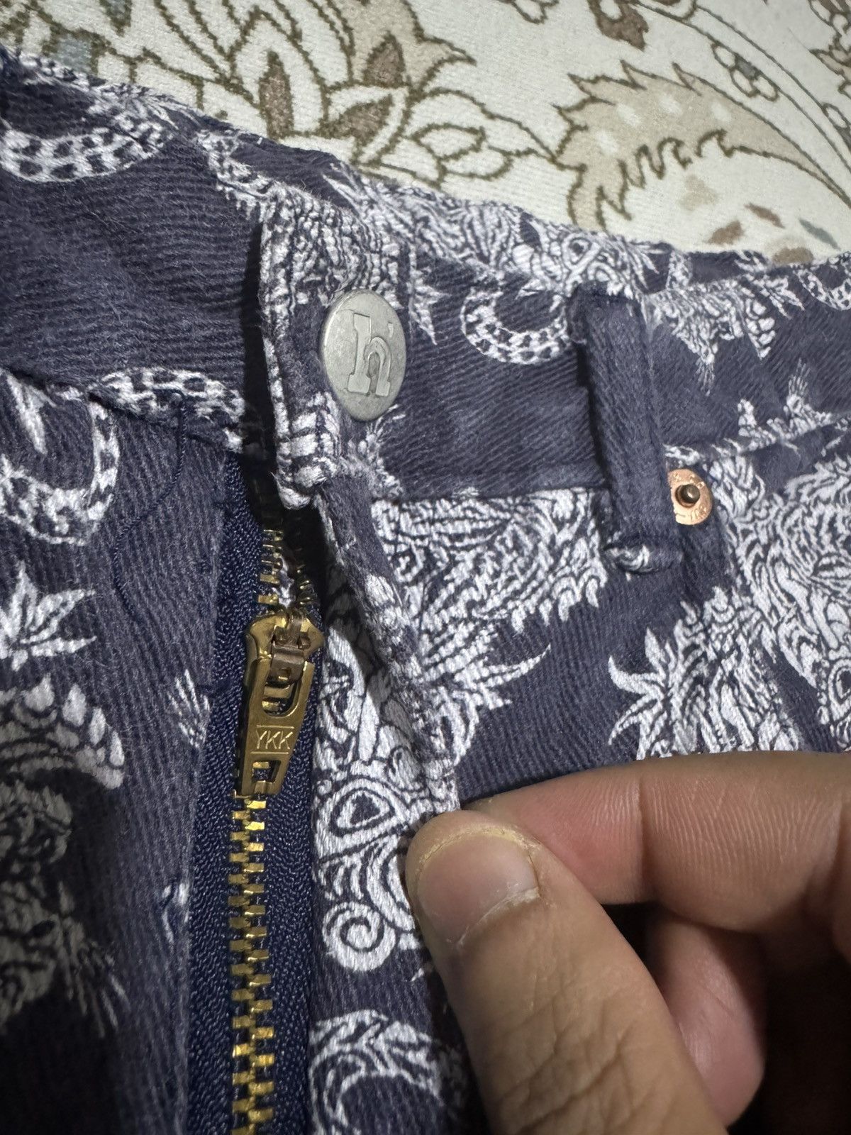 Hysteric Glamour RARE! Hysteric Sport Dragon AOP Jacquard Denim Jeans Size US 26 / EU 42 - 8 Thumbnail