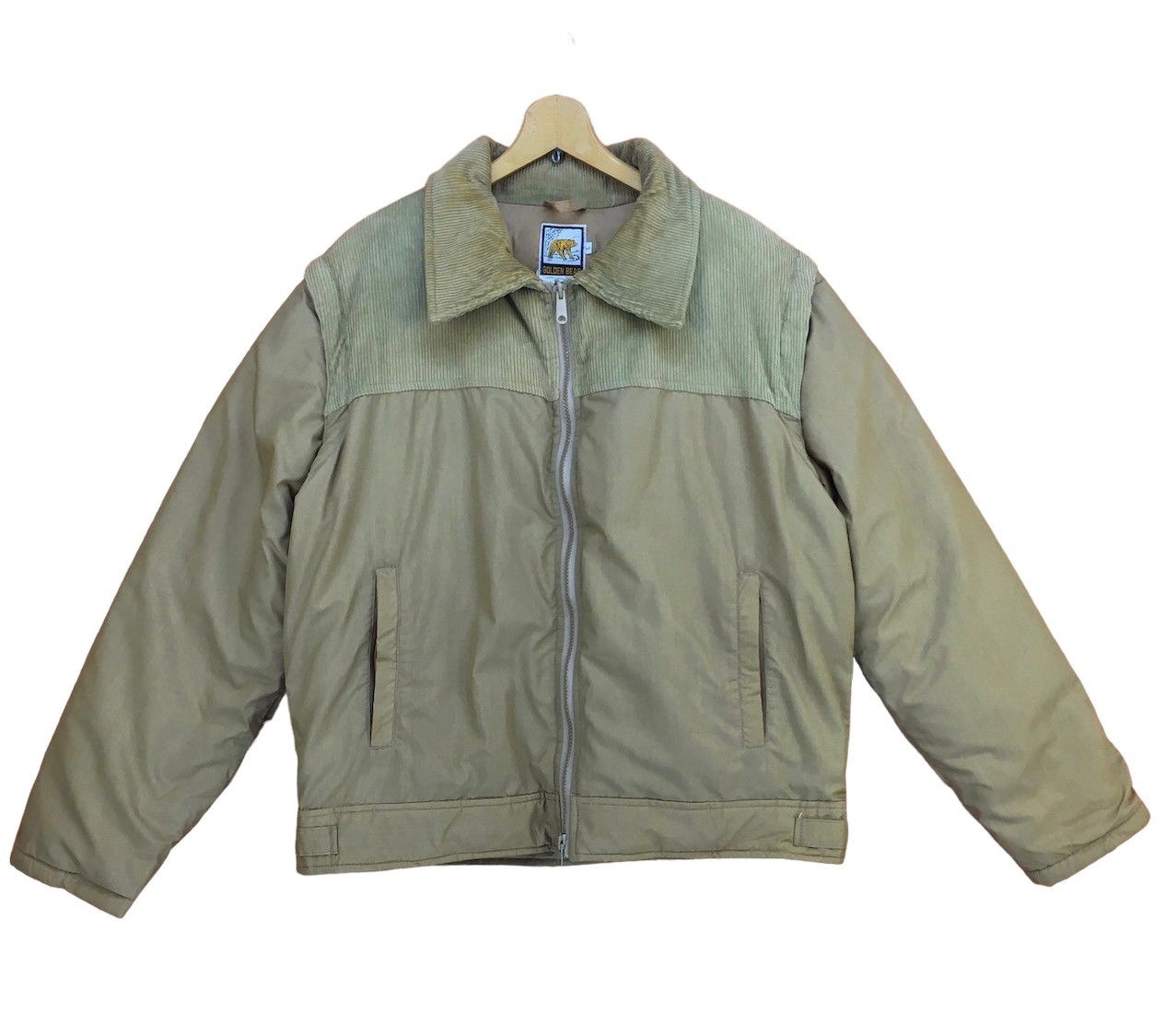 image of Vintage 80's Golden Bear Down Puffer Jacket in Brown, Men's (Size Large)