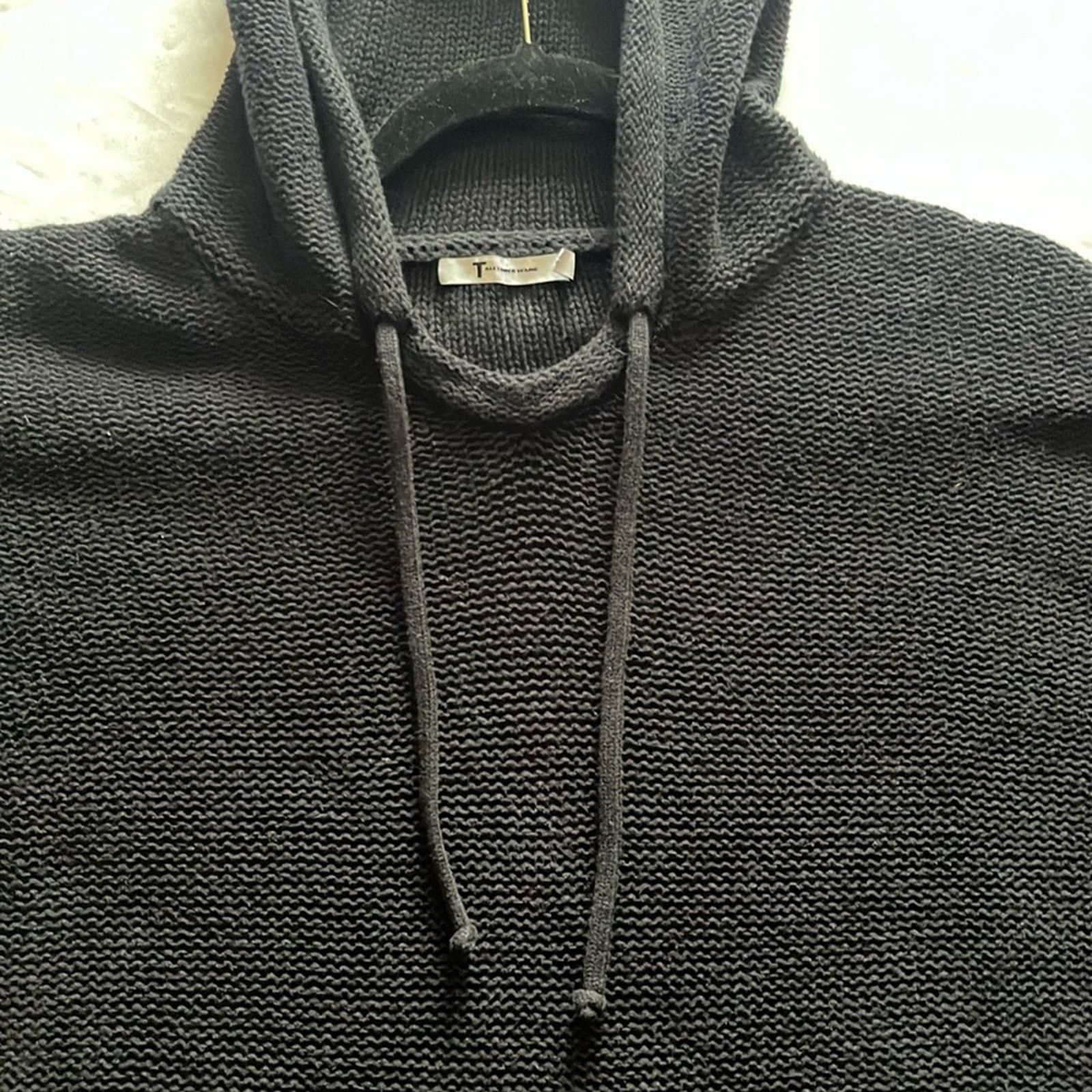 Alexander Wang T Alexander Wang Black Cotton Knit Hooded Sweater Size M Size M / US 6-8 / IT 42-44 - 8 Thumbnail