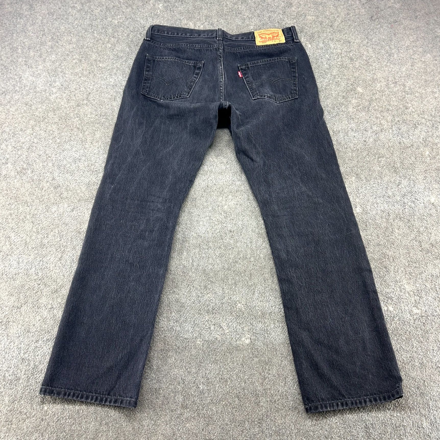 Levi's Levi's 501 Jeans Mens 34x32 Black Regular Fit Straight Leg Denim Button Fly Vintage Retro Group: Levi's 501 Series Jeans Size US 34 / EU 50 - 5 Thumbnail