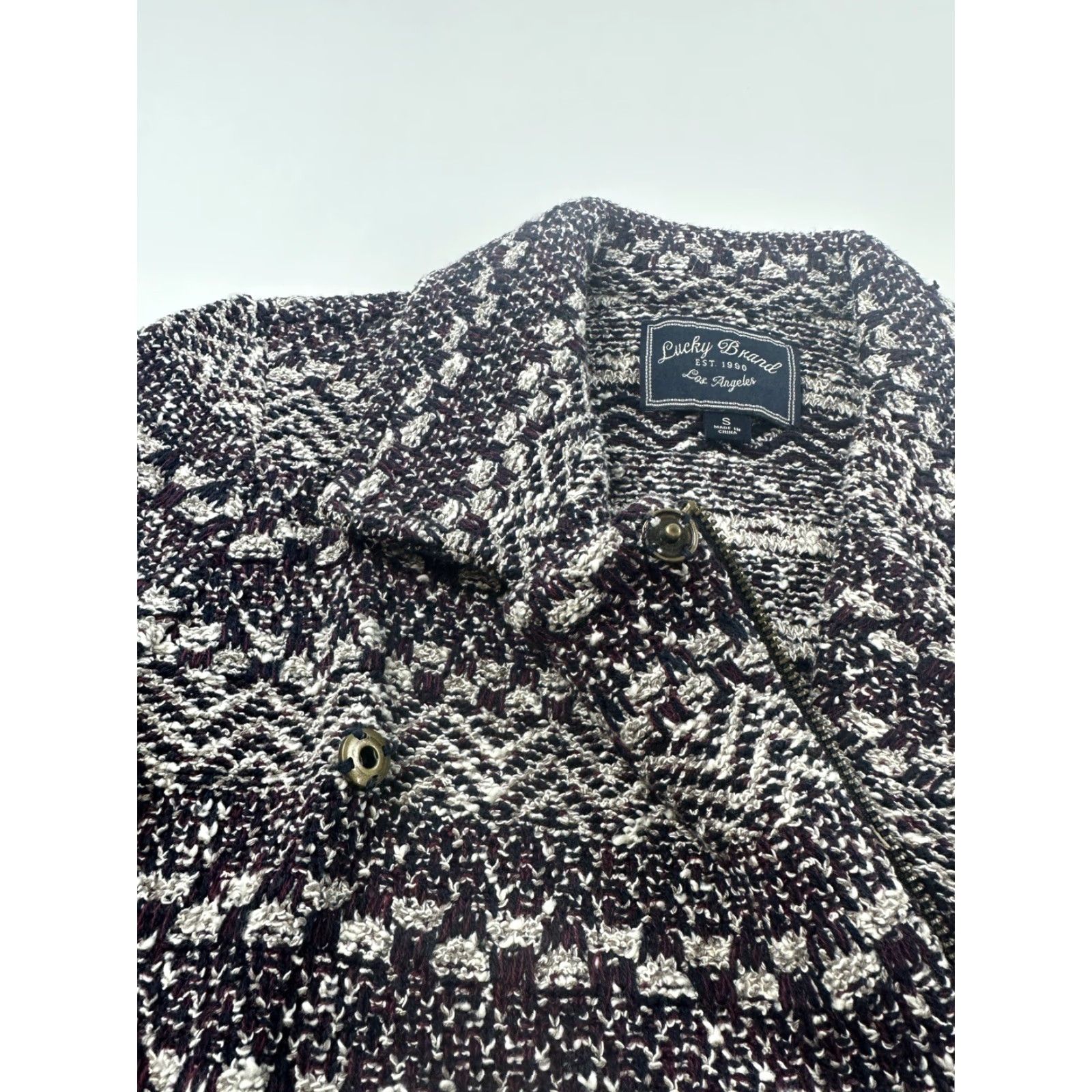 Lucky Brand Lucky Brand Jacket Women Knit Moto Regular S Multicolor Zip Fashion Motorcycle 90s Theme Womens Size S / US 4 / IT 40 - 6 Thumbnail