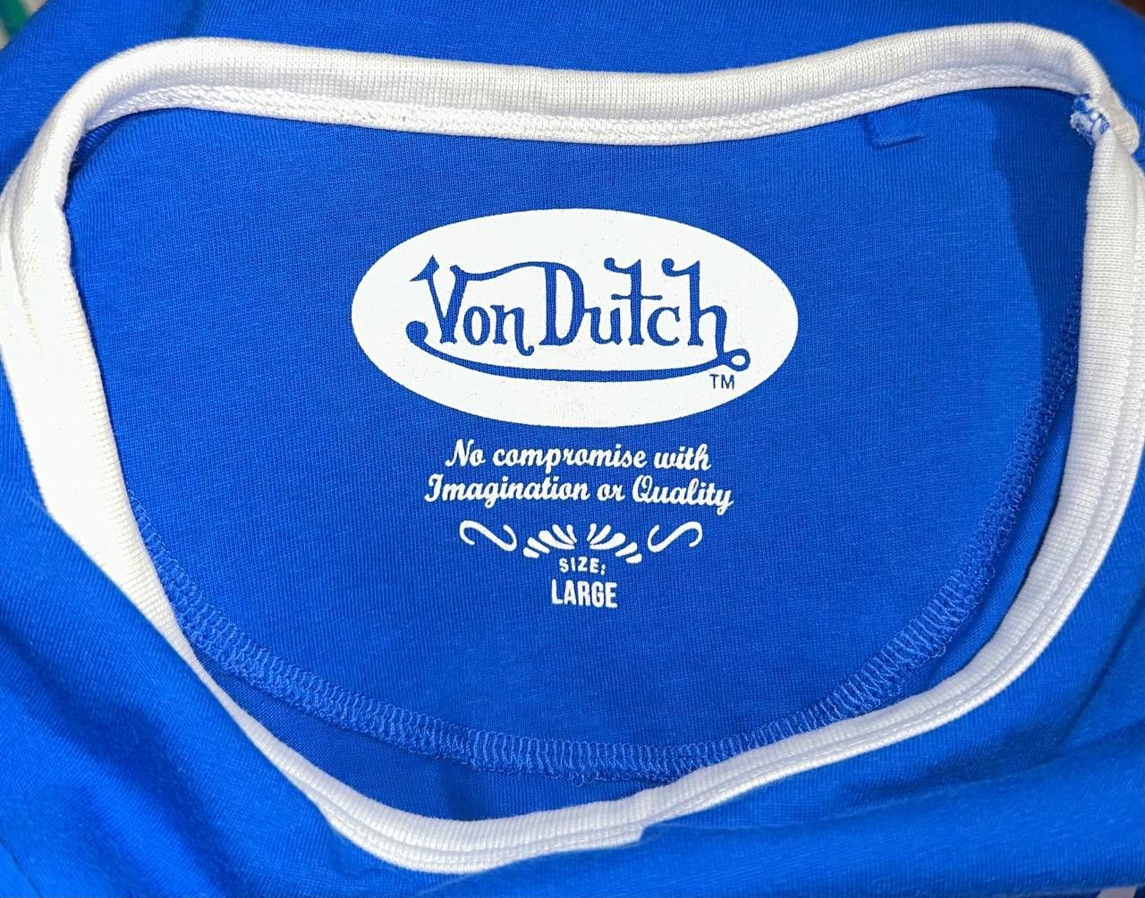 Von Dutch Von Dutch big logo t-shirt retro hype Y2K blue Size US L / EU 52-54 / 3 - 6 Thumbnail
