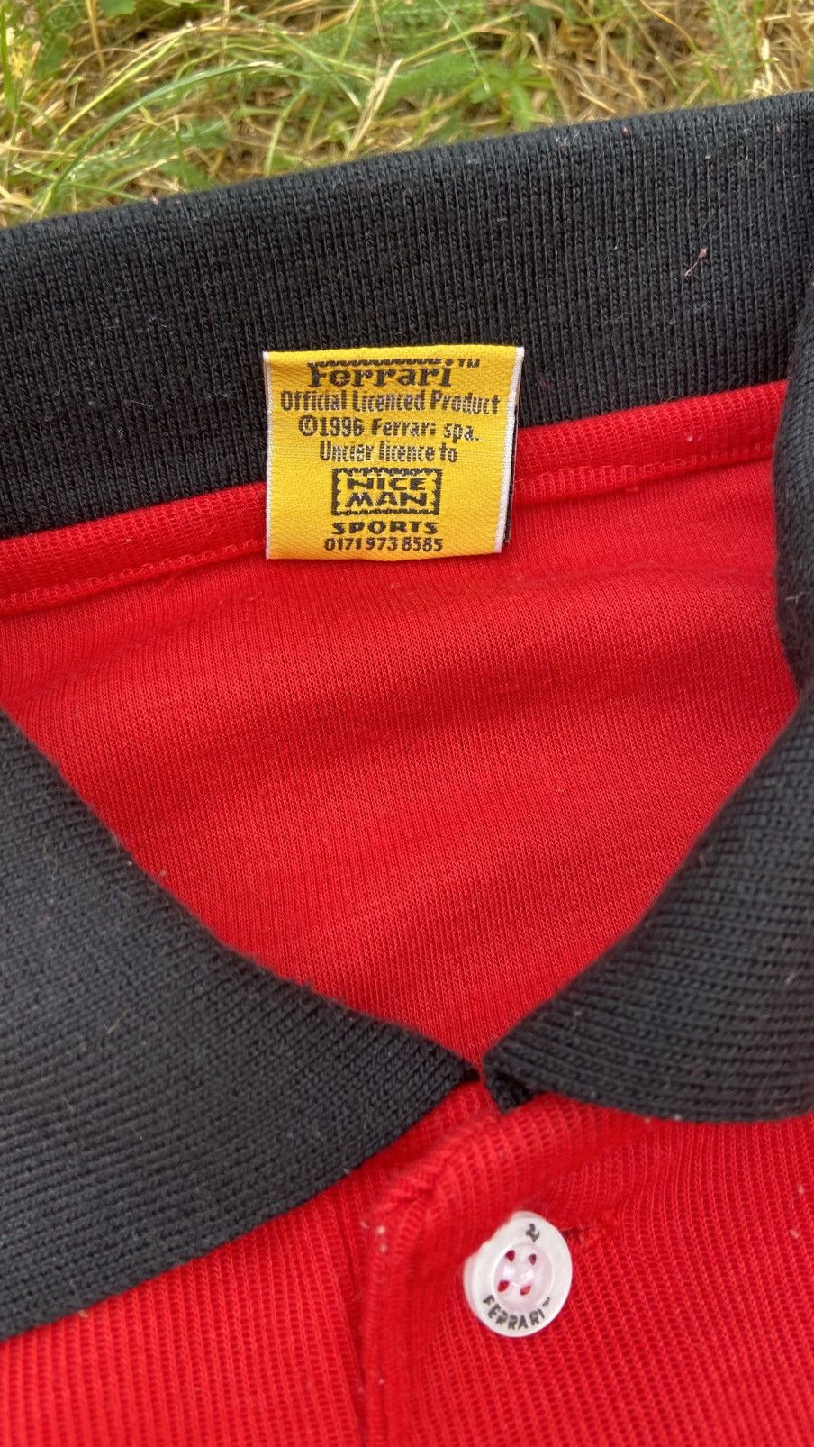 Ferrari 🟤 Vintage 90s Ferrari F1 Michael Schumacher 1996 Polo Shirt🟤 Size US L / EU 52-54 / 3 - 7 Thumbnail