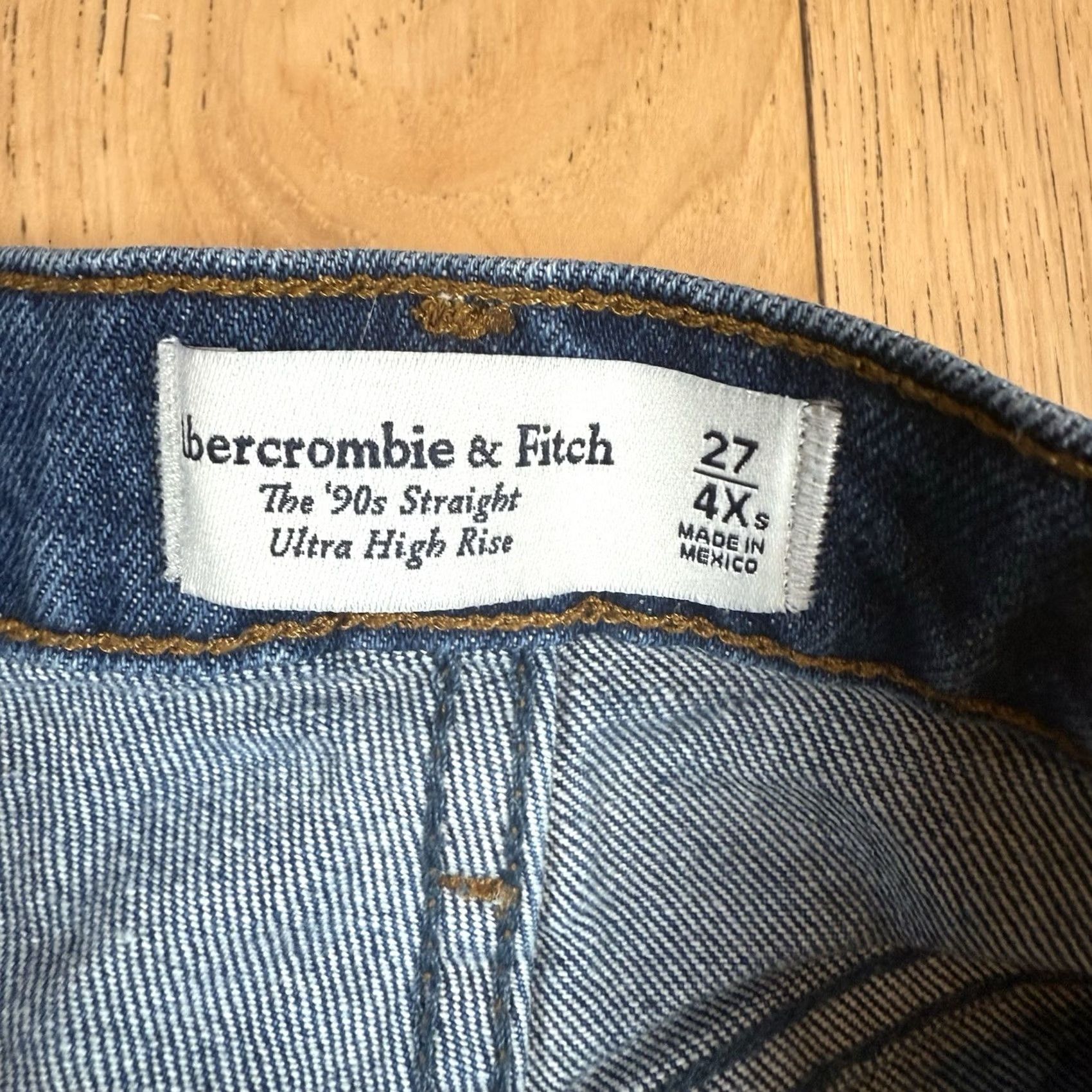 Abercrombie & Fitch VINTAGE Abercrombie & Fitch Jeans 90s Straight Ultra High Rise Women 27 Blue 4xs Women Jeans 27 Regular 90s Womens Size 27" / US 4 / IT 40 - 5 Thumbnail