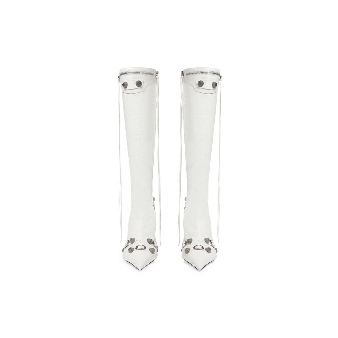 Balenciaga o1w1db10625 Cagole 90mm Boots in Optic White Size US 10 / IT 40 - 3 Thumbnail
