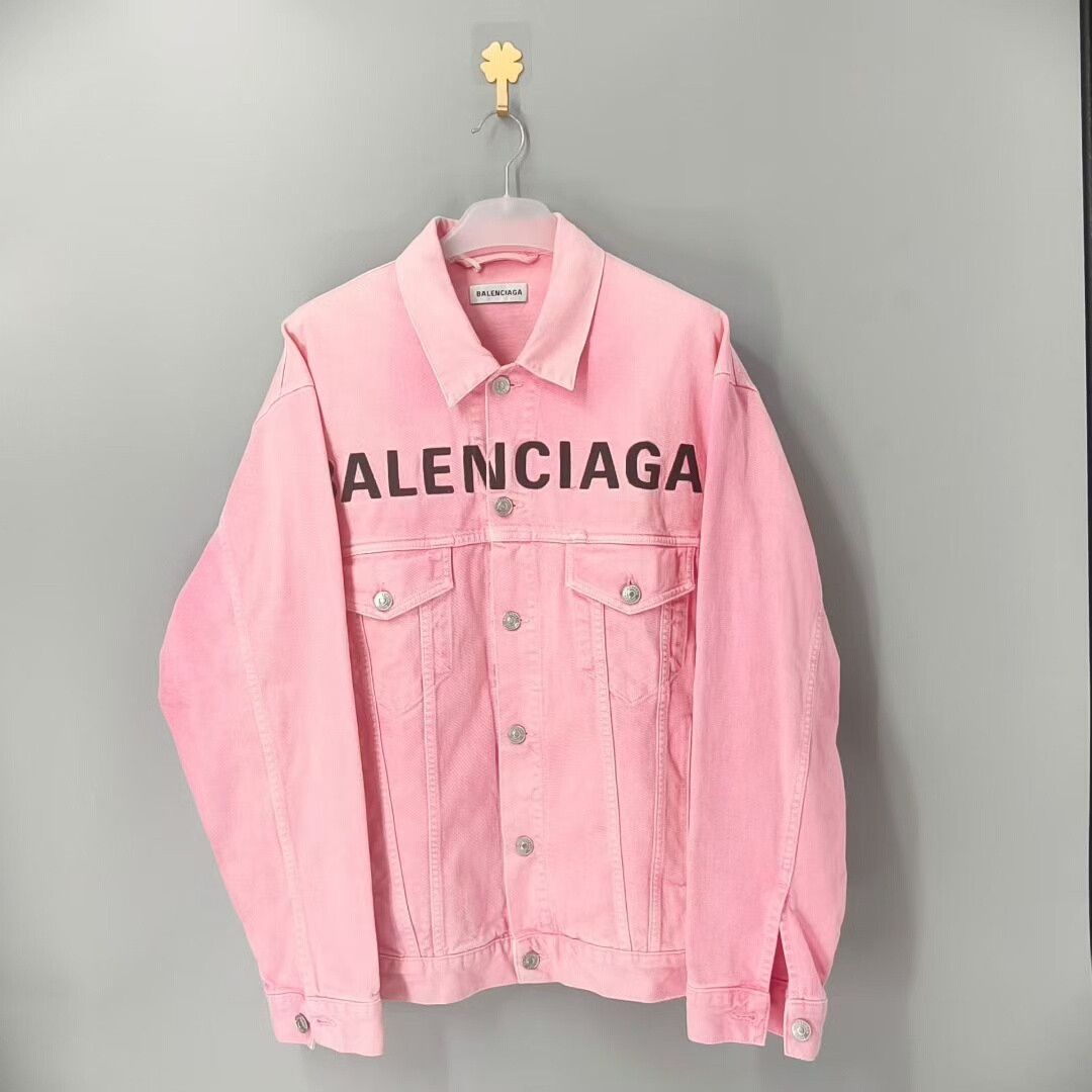 Balenciaga Balenciaga Chest Logo Denim Jacket Size US S / EU 44-46 / 1 - 1 Thumbnail