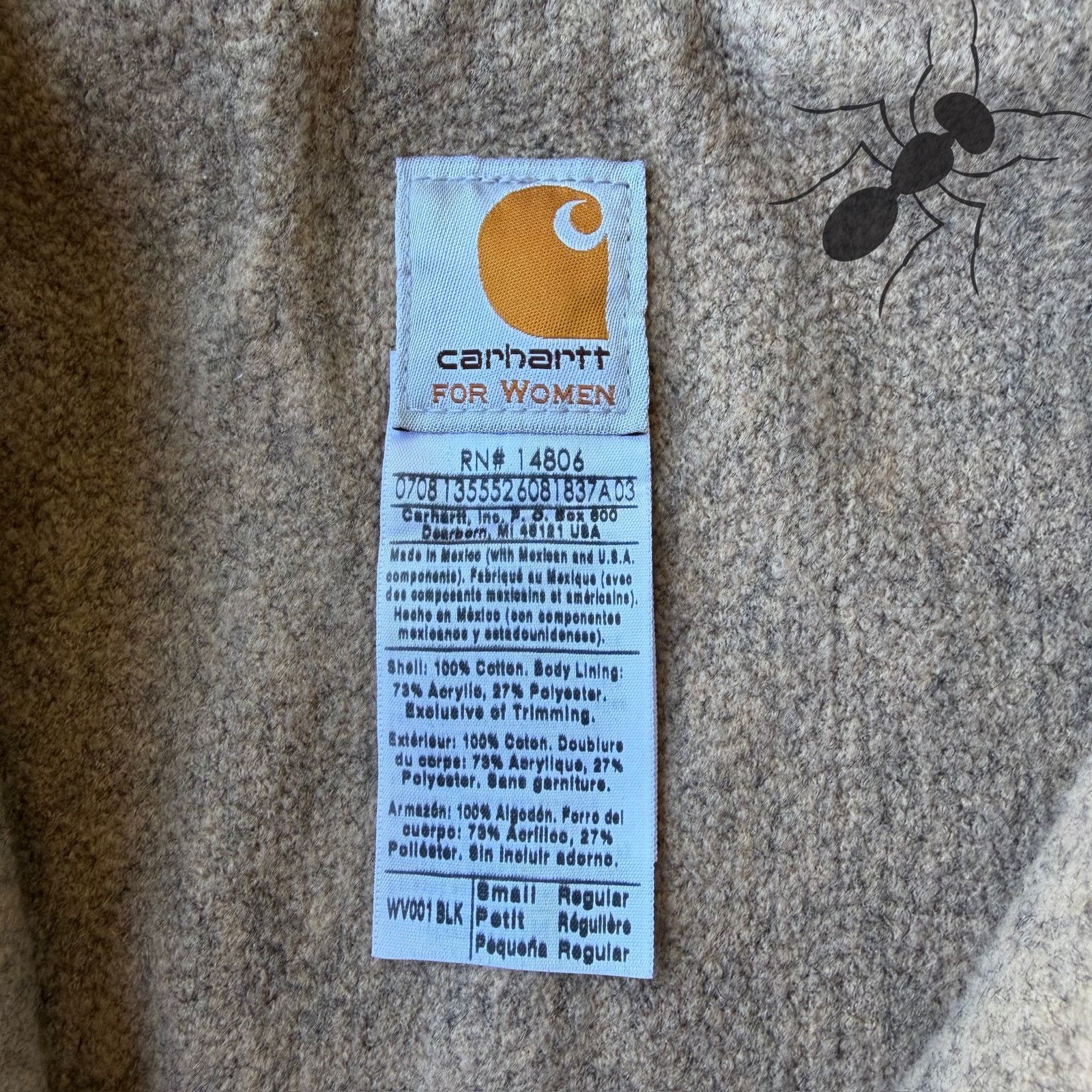 Carhartt × Vintage Carhartt WOMENS WV001 BLK work wear jacket Size US S / EU 44-46 / 1 - 3 Thumbnail