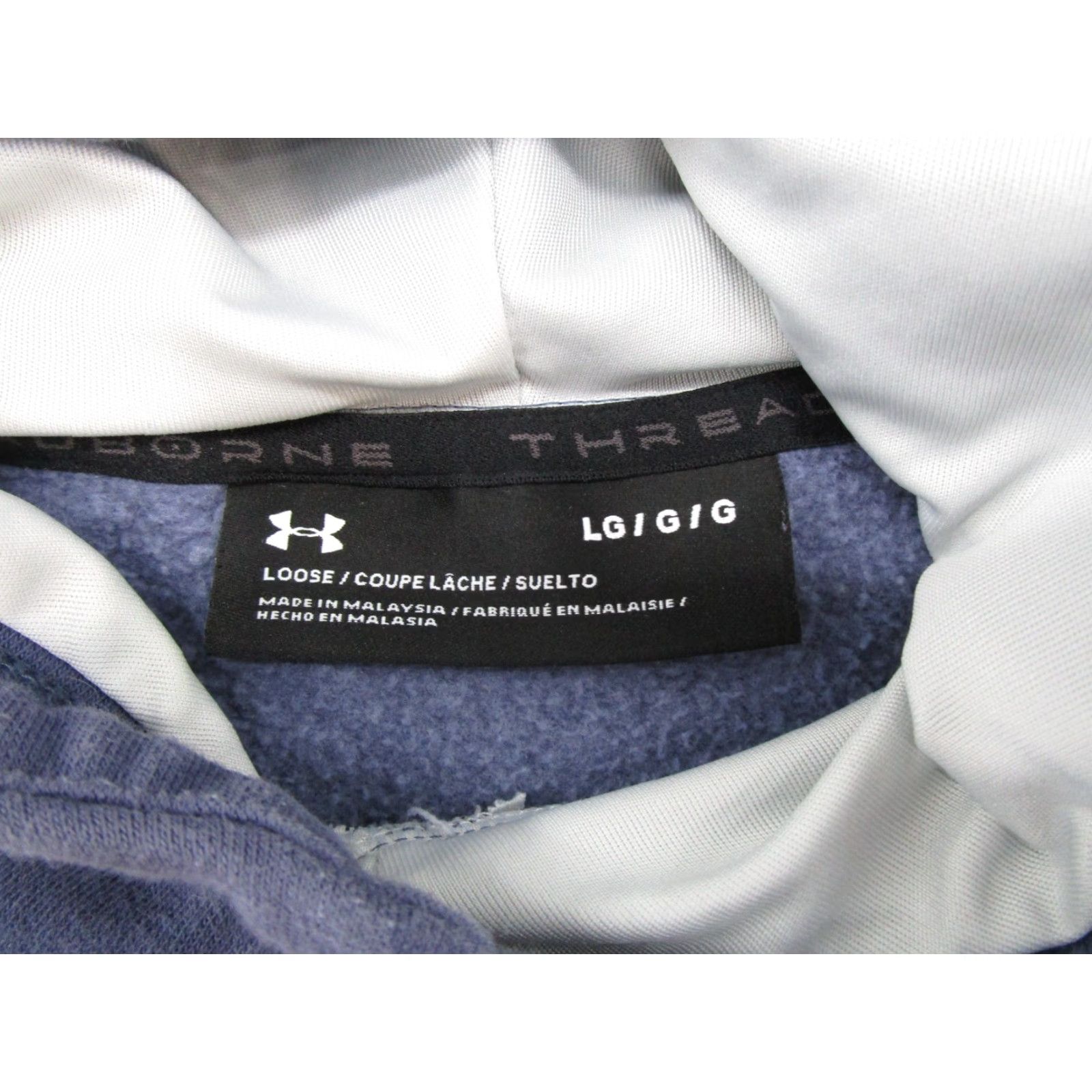 Under Armour Under Armour Hoodie Mens Blue Pullover Shirt Type Hooded Winter All Seasons Hunting Outdoors Sports Sleeves Long Sleeve Size L Mens Blue Hoodie Size US L / EU 52-54 / 3 - 3 Thumbnail
