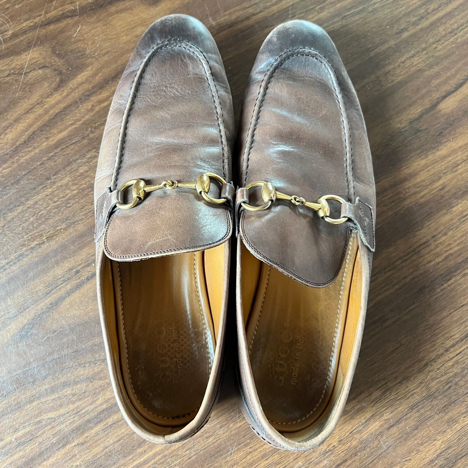 Gucci Gucci Men's Jordaan Brown Loafer Size 7.5 Size US 7.5 / EU 40-41 - 4 Thumbnail