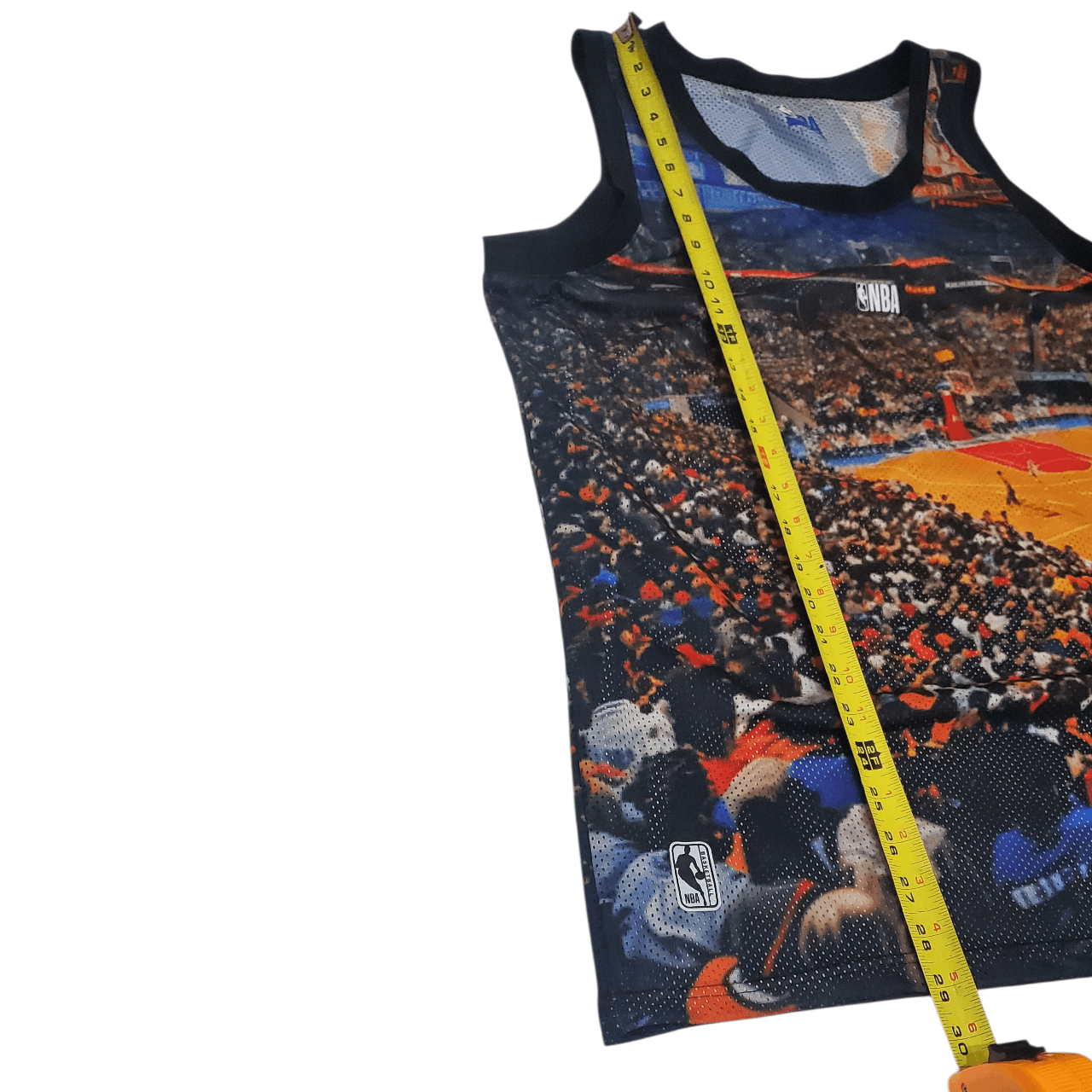 Vintage NBA All Over Print Basketball Court Jersey Size US L / EU 52-54 / 3 - 6 Thumbnail