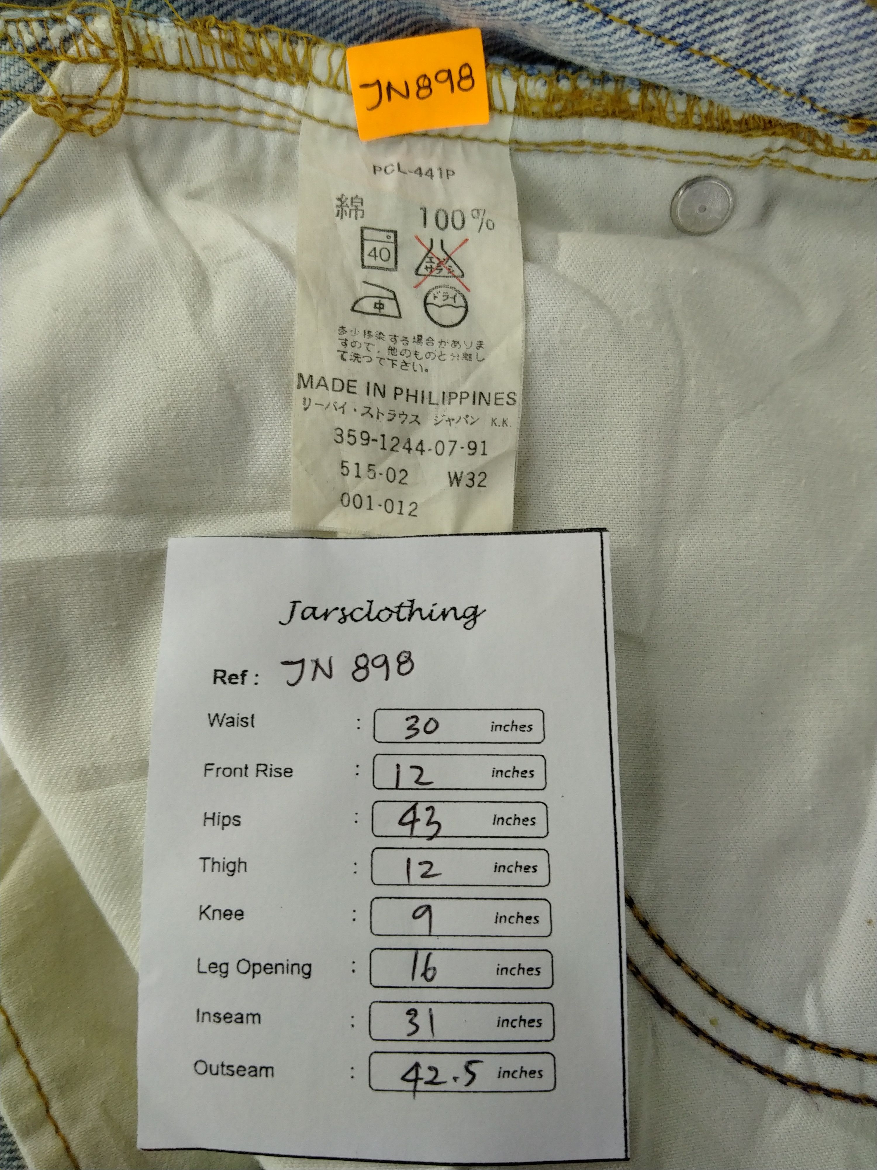 Levi's Blue Vintage Levi's 515 Jeans 30x31 Denim -JN898 Size US 30 / EU 46 - 8 Thumbnail