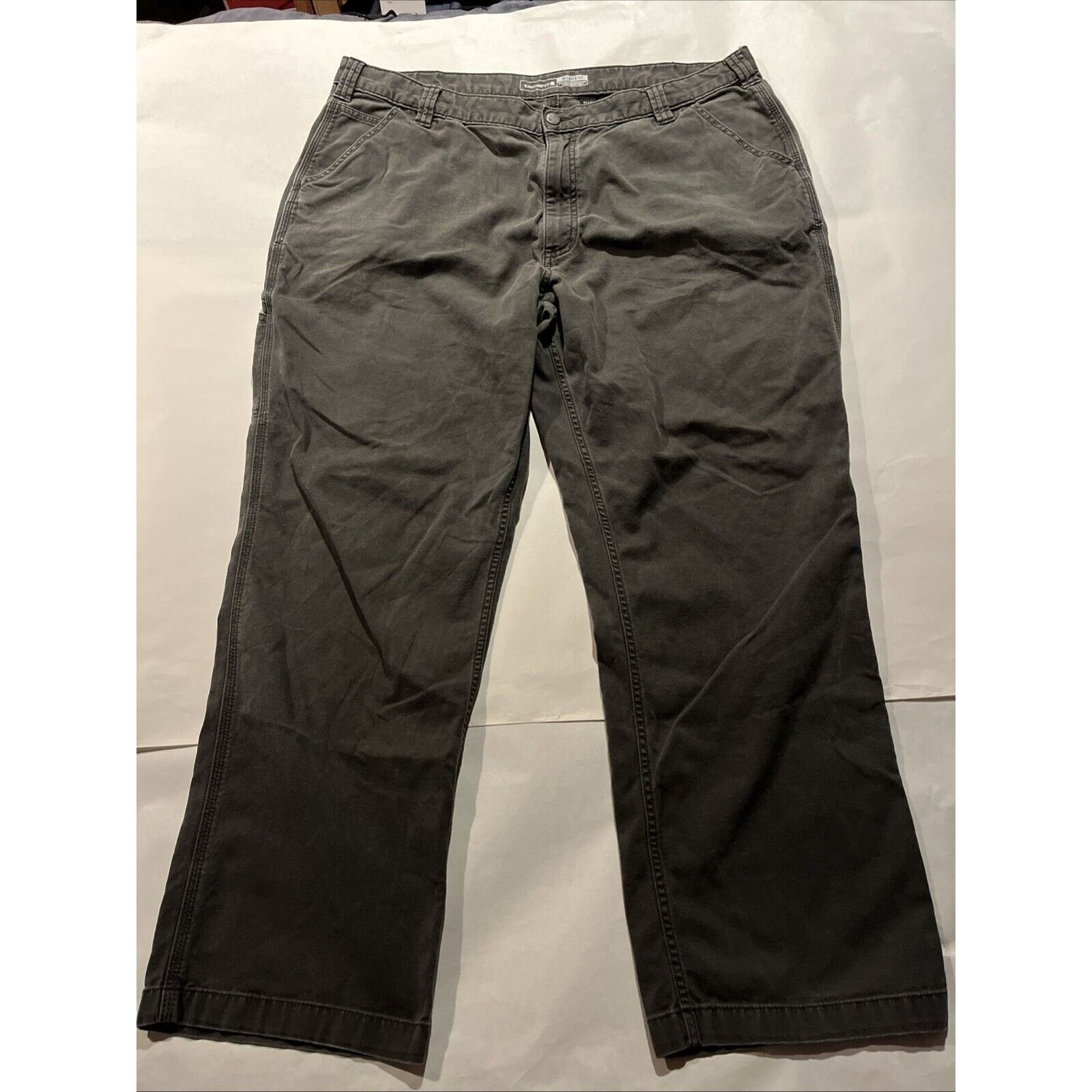 Carhartt Carhartt Men’s 42x31 Canvas Carpenter Workwear Gray Work Size US 42 / EU 58 - 2 Thumbnail