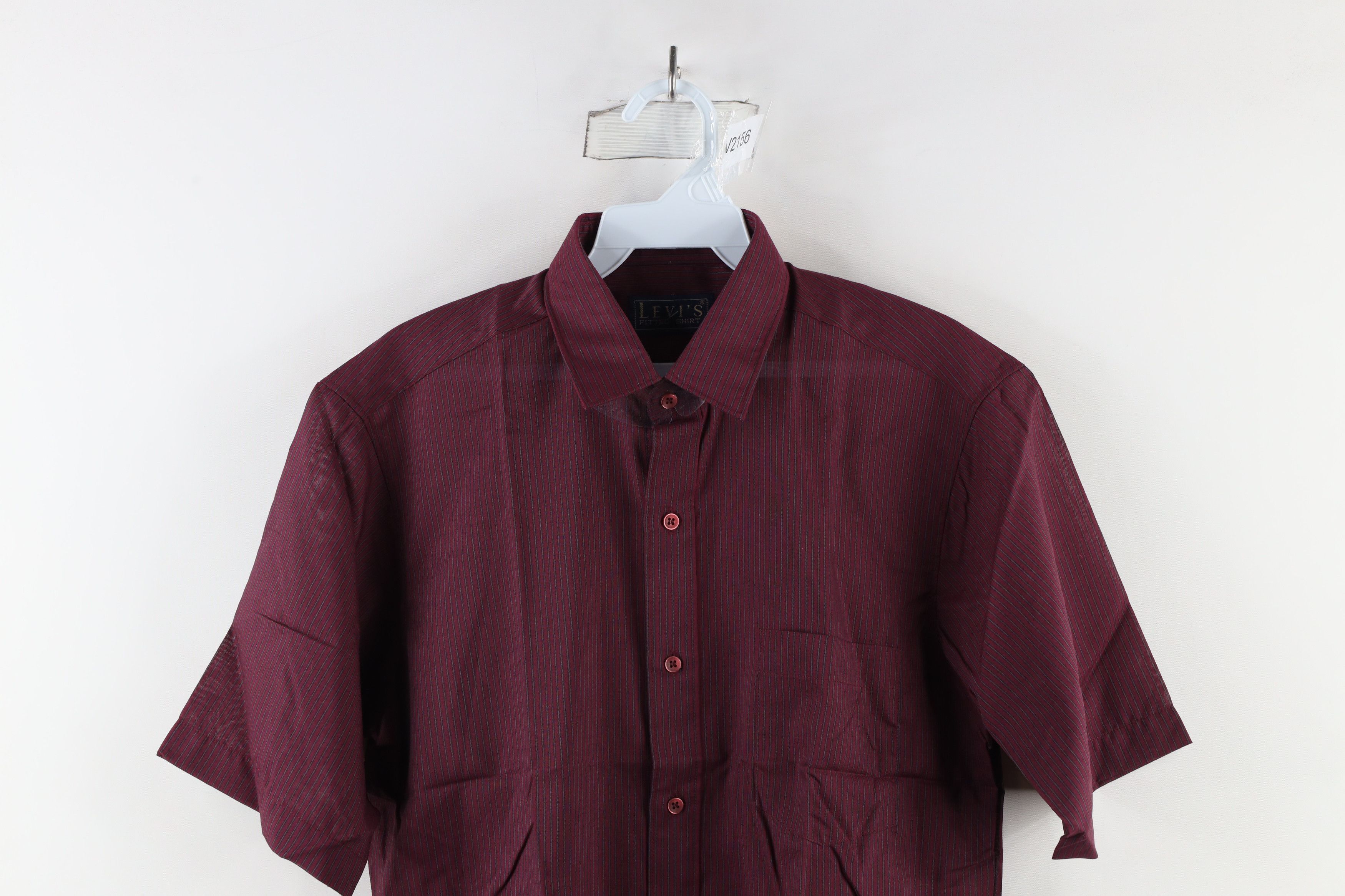 Levi's Deadstock Vintage 90s Levis Short Sleeve Button Shirt Size US M / EU 48-50 / 2 - 2 Thumbnail
