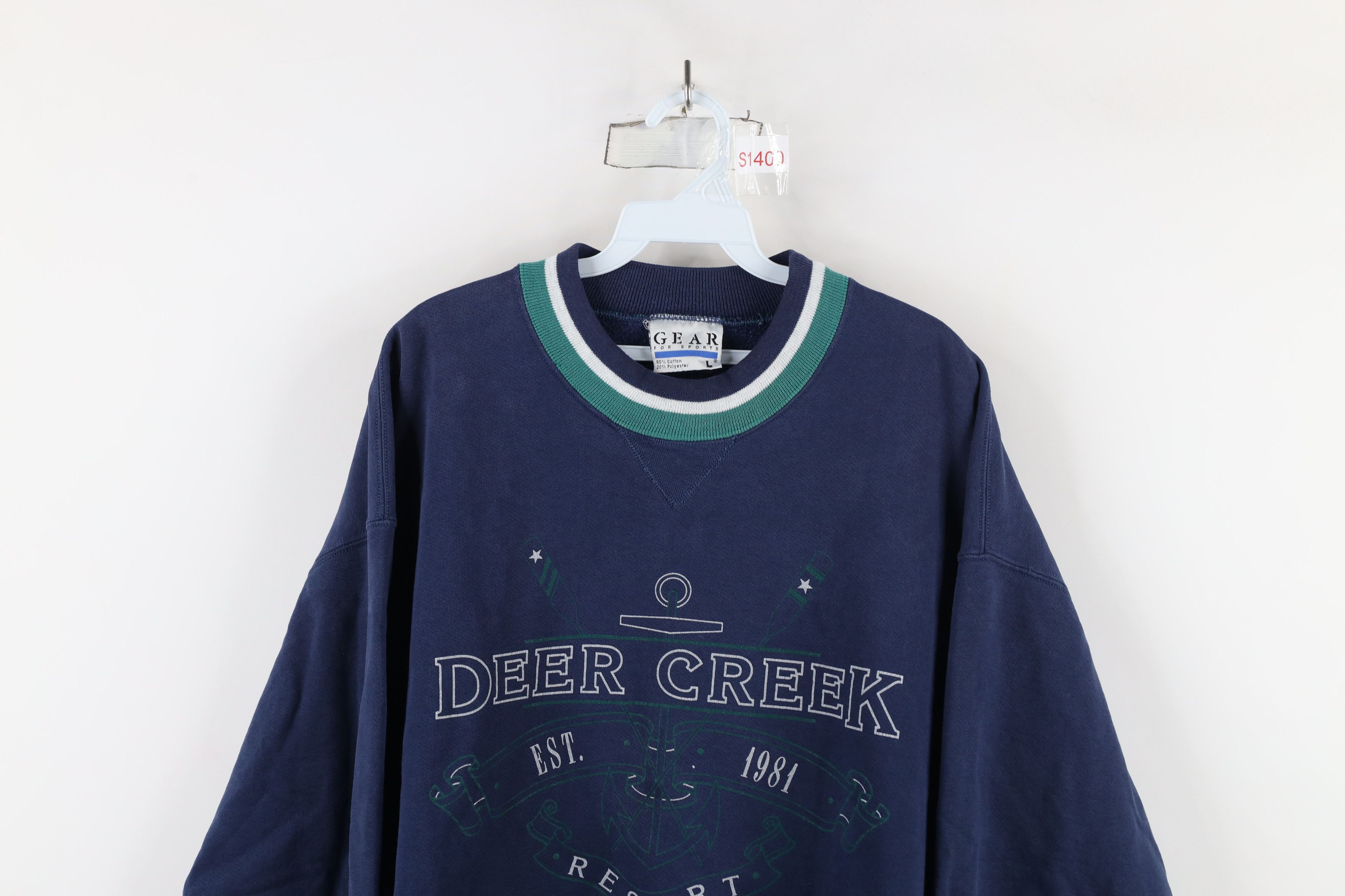 Vintage Vintage 90s Streetwear Creek Resort Heavy Sweatshirt USA Size US L / EU 52-54 / 3 - 2 Thumbnail