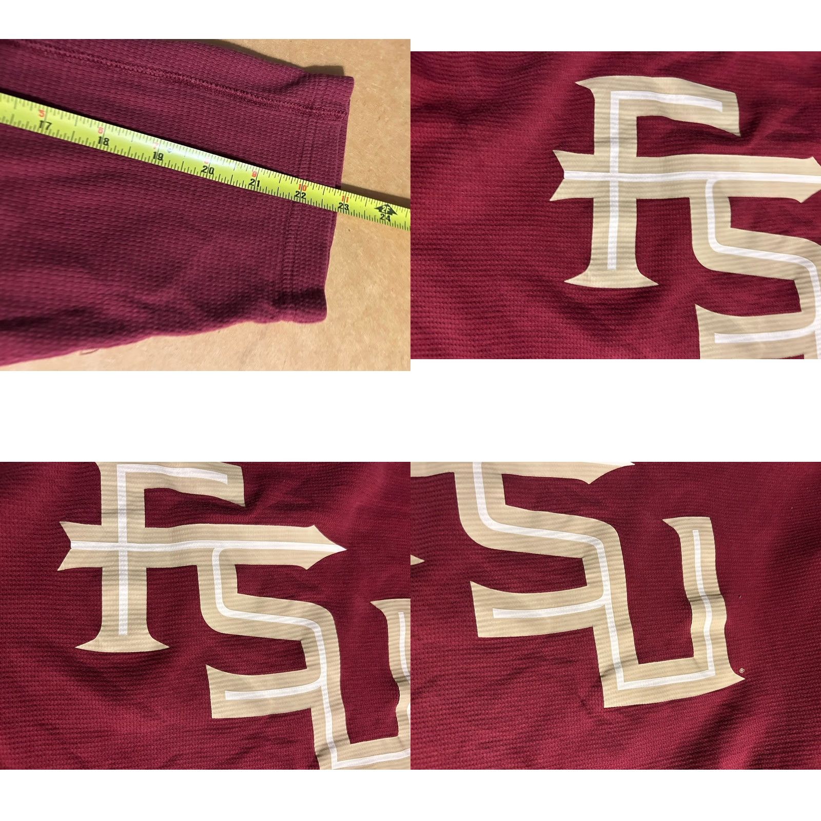 Nike Nike Long Sleeve Shirt Men 2XL Florida State Seminoles Maroon Graphic Print Slim Fit? Regular Fit Size US XXL / EU 58 / 5 - 9 Thumbnail