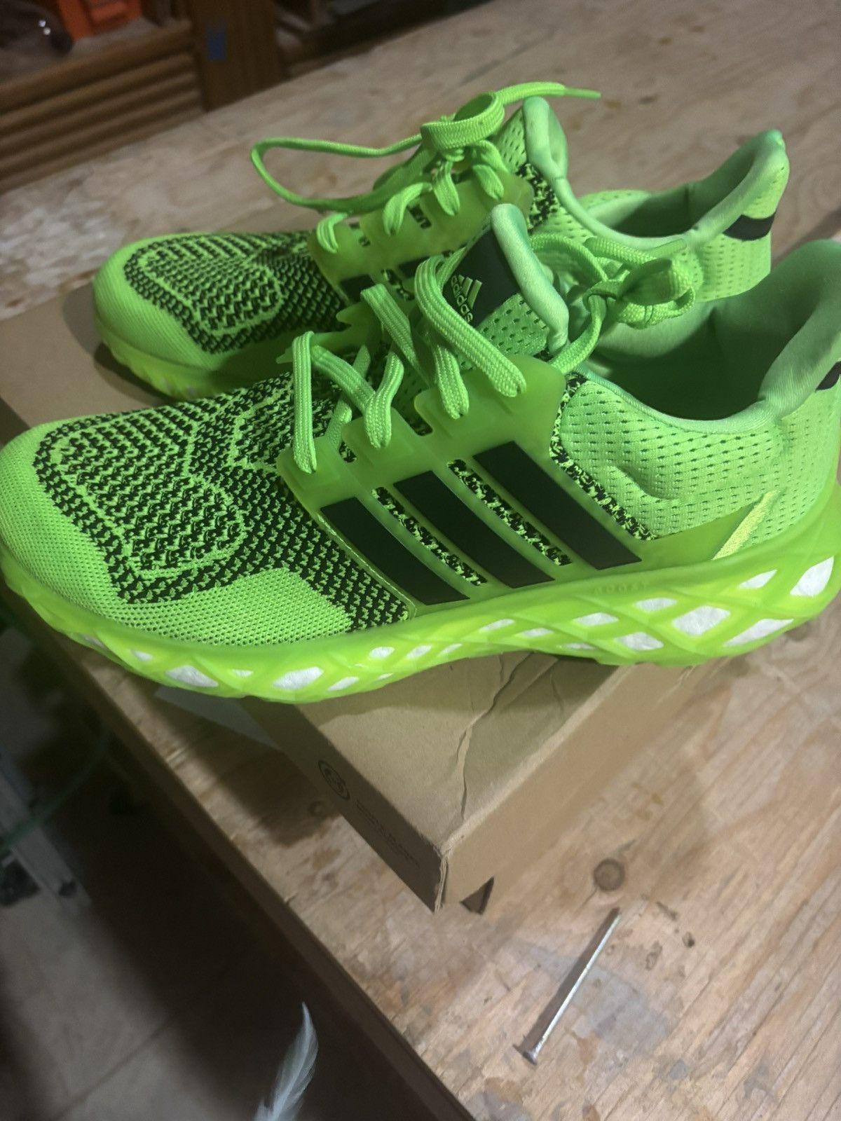 Adidas × Other UV neon green sneakers Size US 11 / EU 44 - 2 Thumbnail