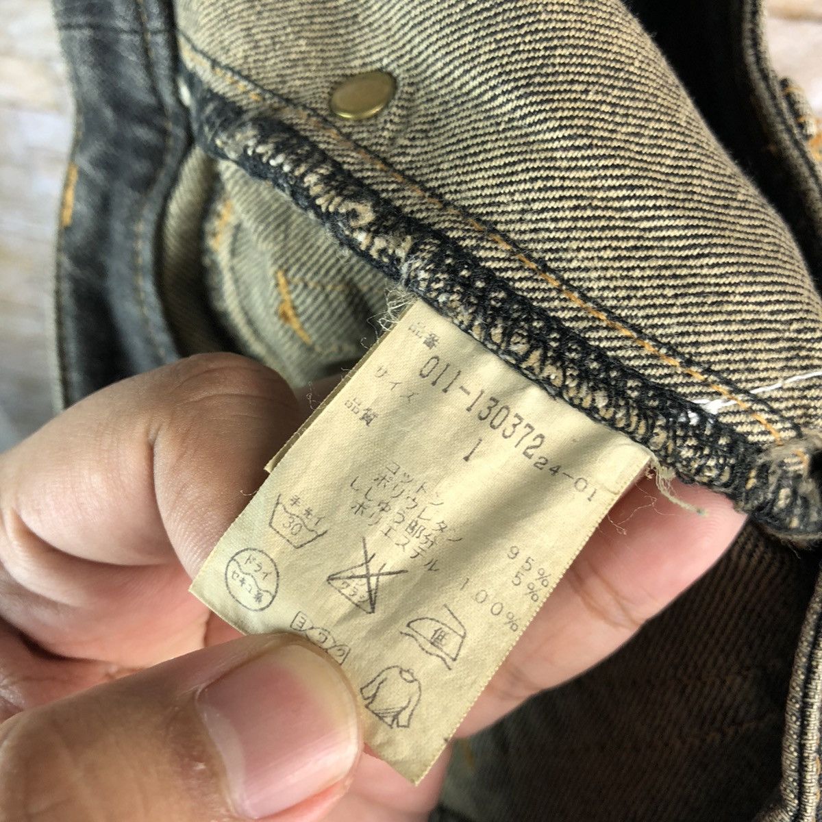 Japanese Brand VivaYou Black ripped distressed Denim Pants #A652 Size 28" / US 6 / IT 42 - 21 Thumbnail