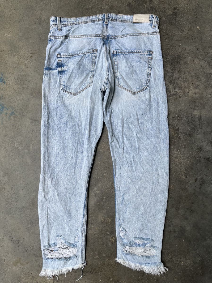 Zara VINTAGE ZARA MAN DENIM DISTRESSED STYLE Size US 34 / EU 50 - 6 Thumbnail