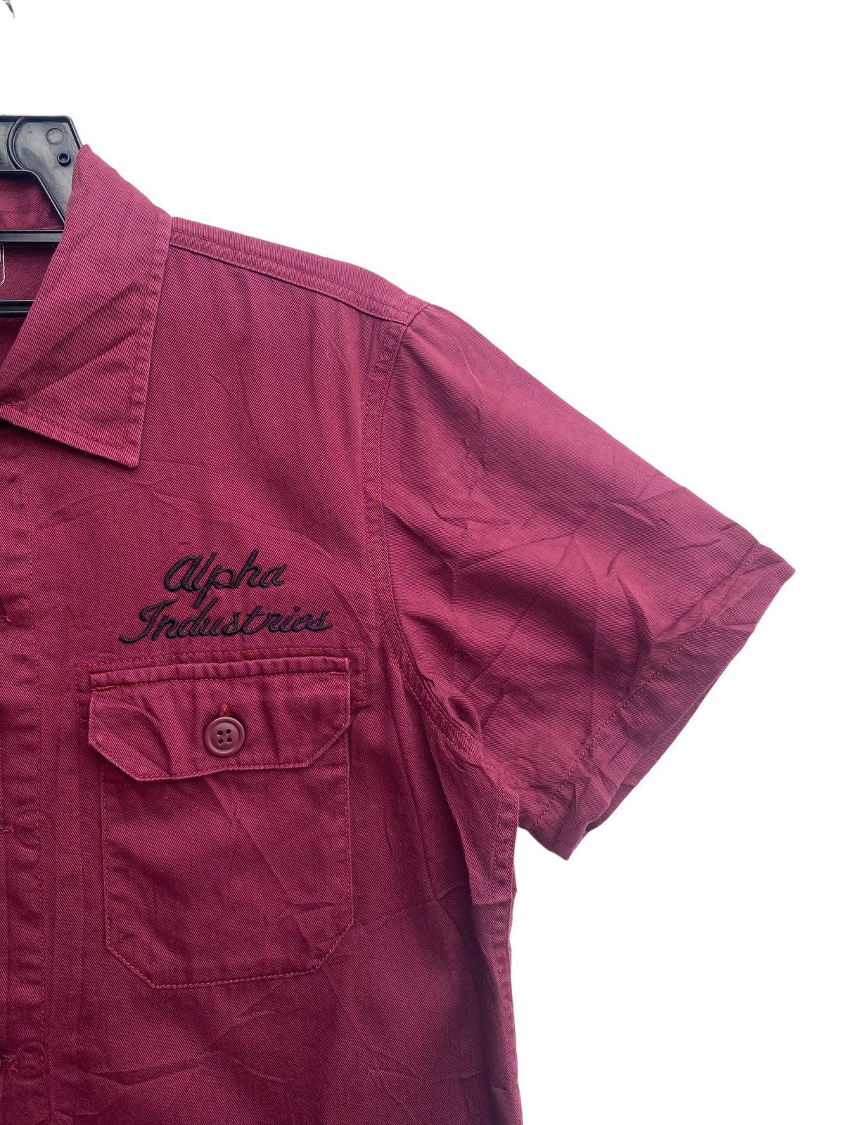 Alpha Industries × Vintage Vtg 90s Alpha Industries tiger roar military souvenir shirts Size US M / EU 48-50 / 2 - 4 Thumbnail