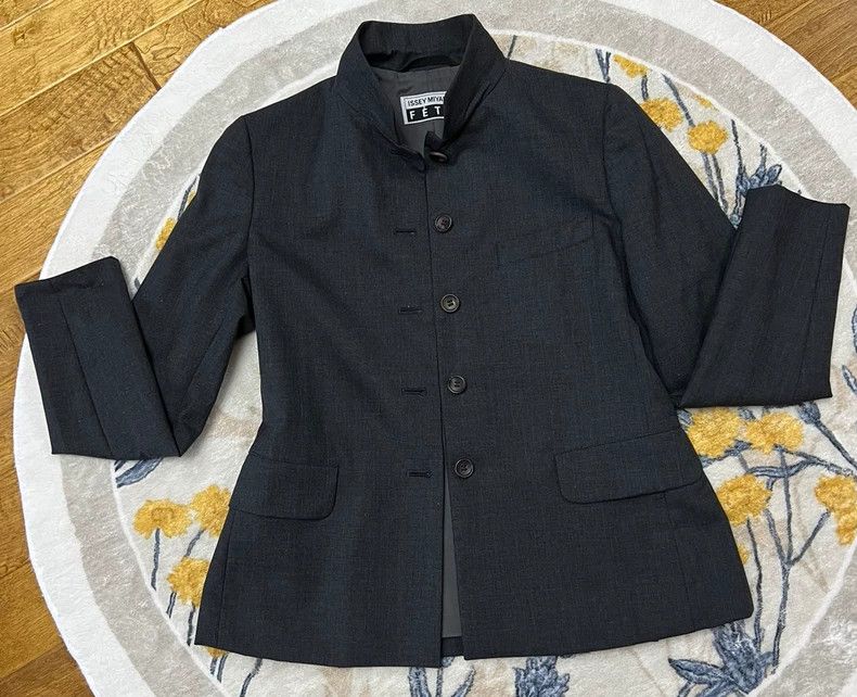 Issey Miyake Issey Miyake Stand-up collar coat Size US M / EU 48-50 / 2 - 9 Thumbnail