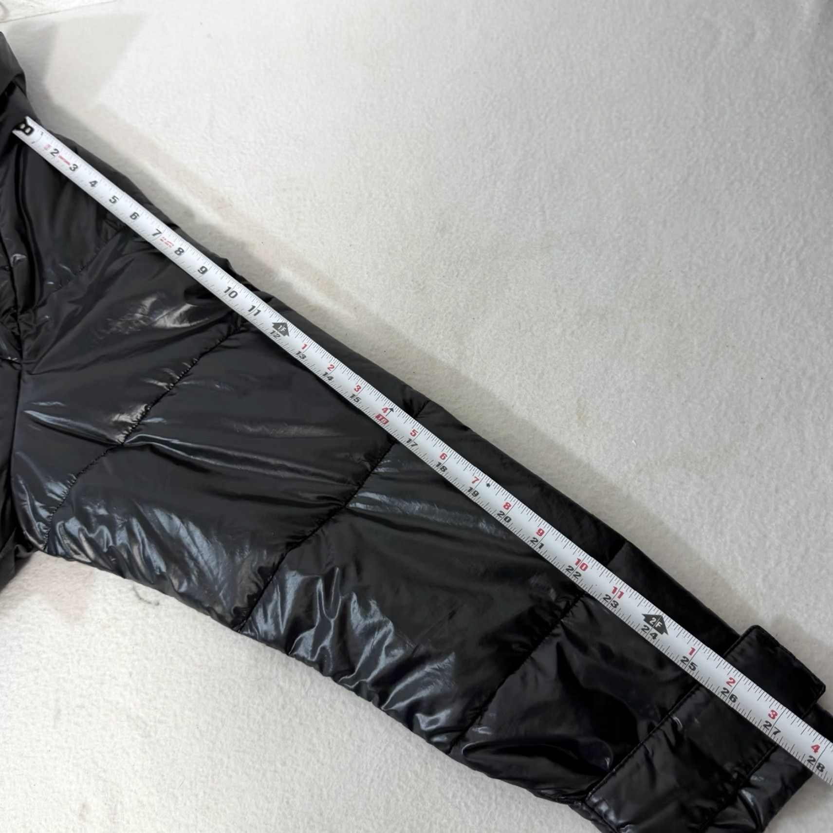 Adidas Womens adidas Glam On Winter Jacket Black Shiny Size S Cinch Back Jacket Womens Black Cinch Back 90s Theme Part of the original title? Size S / US 4 / IT 40 - 4 Thumbnail