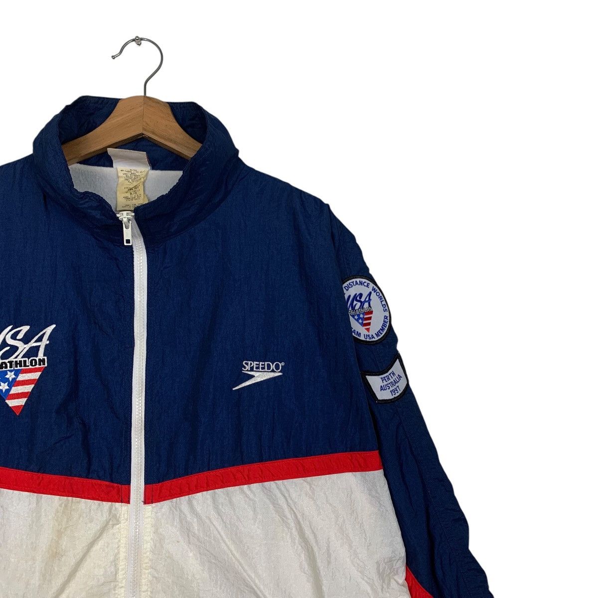 Speedo Vintage SPEEDO USA TRIATHLON Nylon Light Jacket #2783-C126 Size US M / EU 48-50 / 2 - 5 Thumbnail