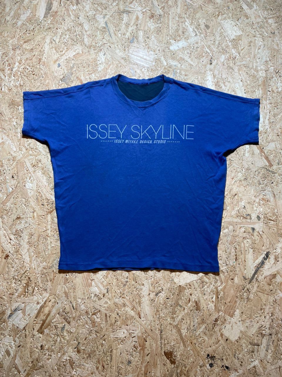 Issey Miyake Issey Vintage Skyline Reversible Blue Tee Size US L / EU 52-54 / 3 - 1 Thumbnail