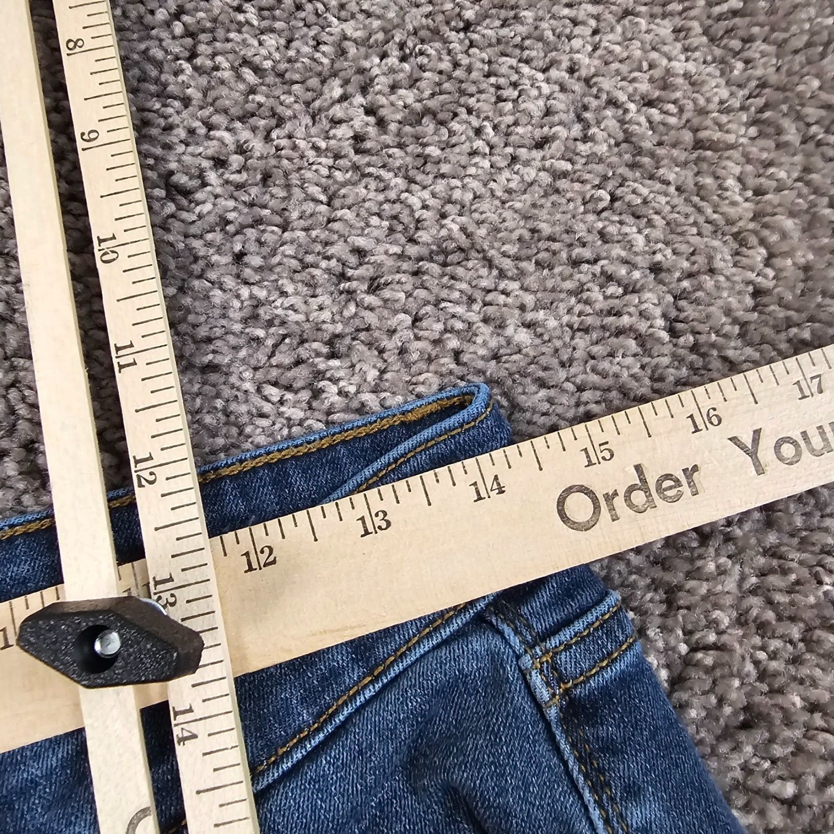 Denime Judy Blue Jeans Womens Relaxed Fit Mid Rise Distressed Stretch Denim 29x26 Blue Size 27" / US 4 / IT 40 - 5 Thumbnail